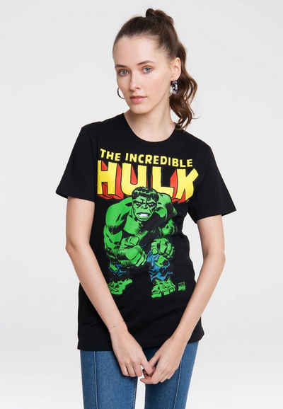 LOGOSHIRT T-Shirt Marvel Comics mit großem Hulk-Print