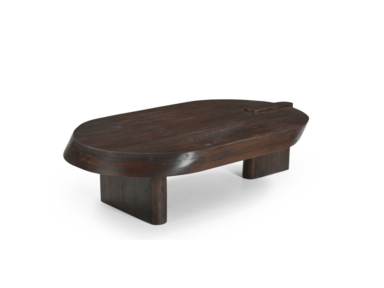 Villa Möbel Couchtisch Rava (Packung, 1-St., 1 St. Couchtisch), Mangoholz in Dunkelbraun mit organischer Form,massiven Holzelementen