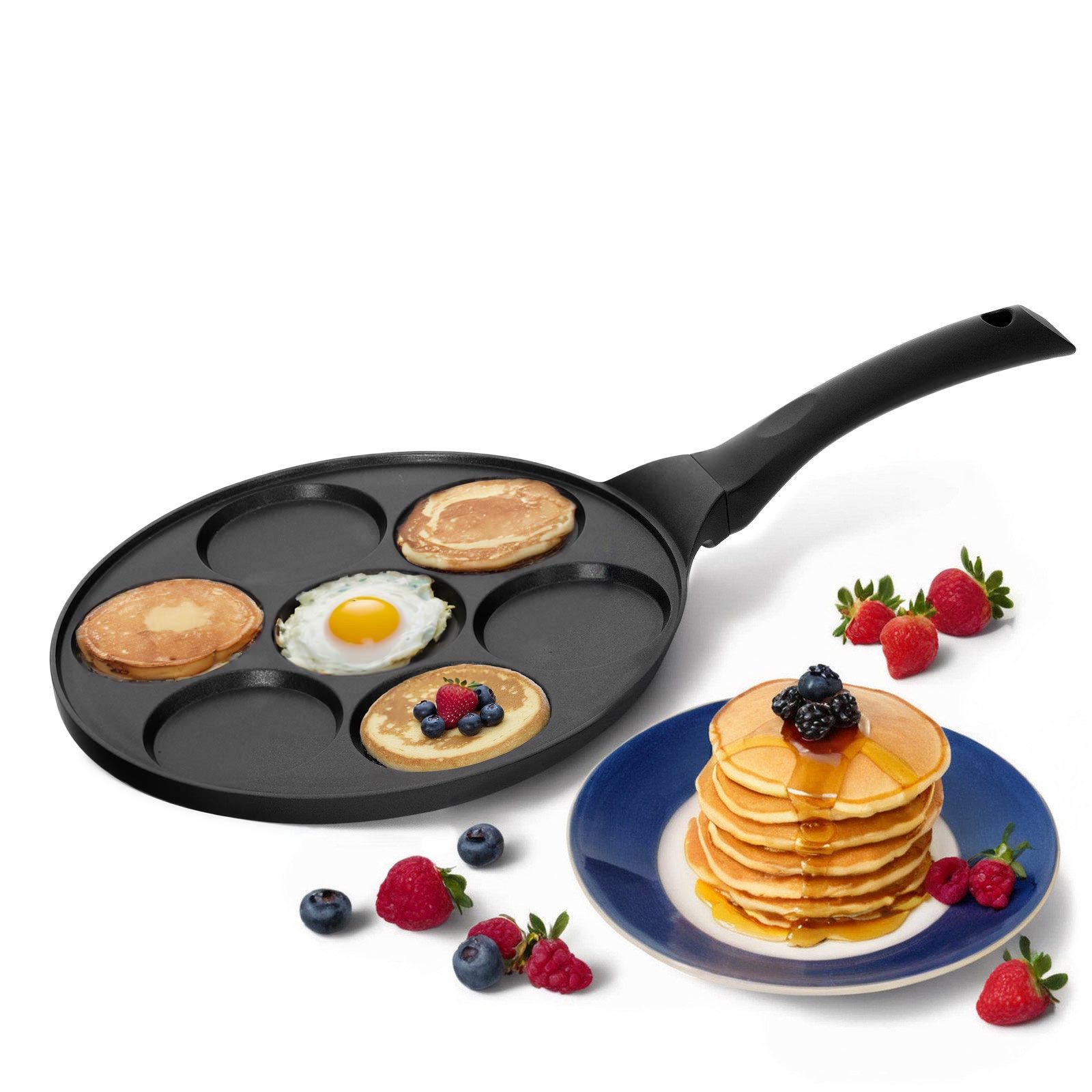 Crêpepfanne Pancakes Bratpfanne Pancake Pfannkuchen 3-fache Beschichtung Spiegelei
