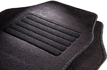 CarFashion Universal-Fußmatten Auto-Textilfußmatten Set Misano, Velours Optik (4 St), Kombi/PKW, universal passend, mit Glanzgarn, wasserabweisend, rutschsicher