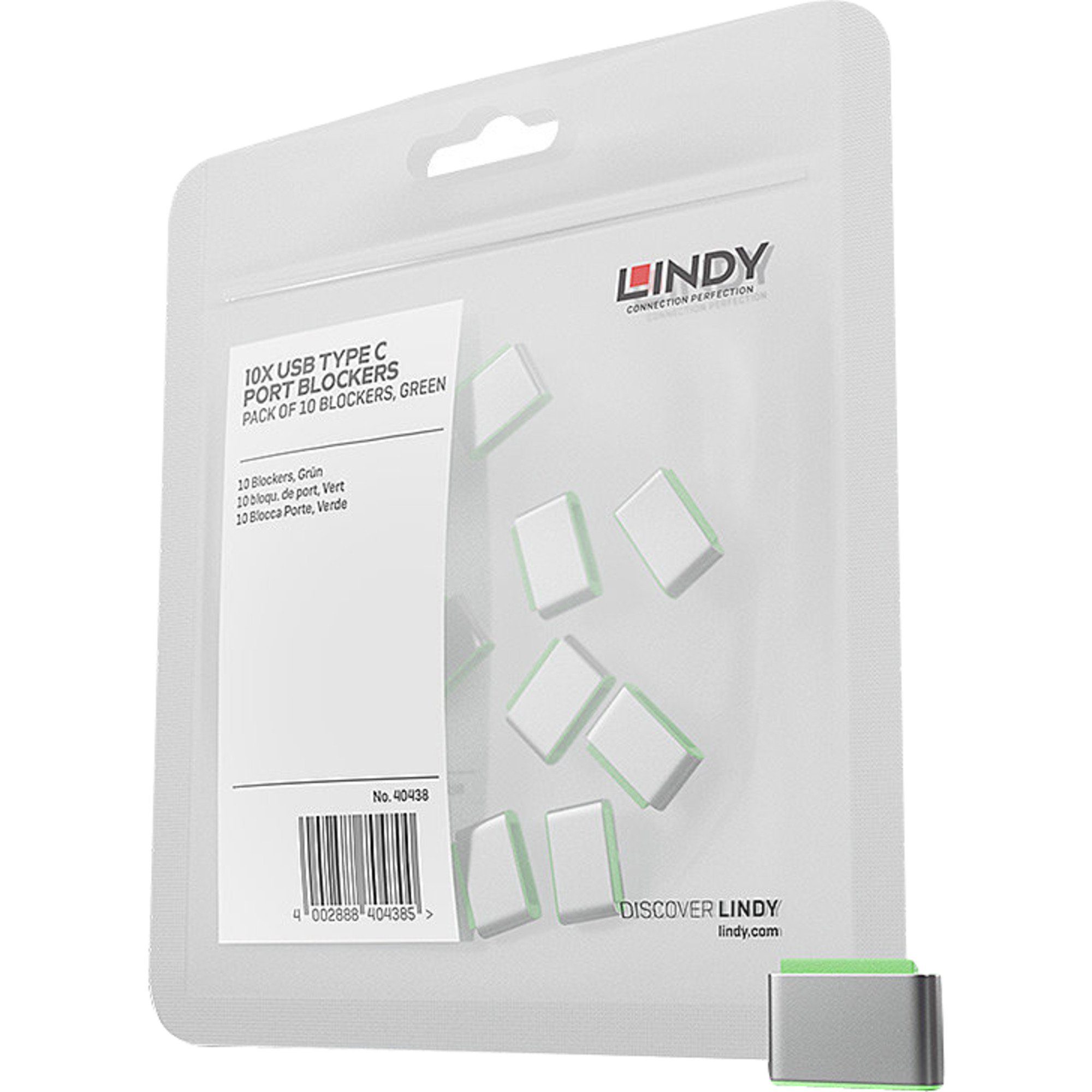 Laptopschloss Lindy USB Typ C Port Schloss 10 Stück, Sicherheit