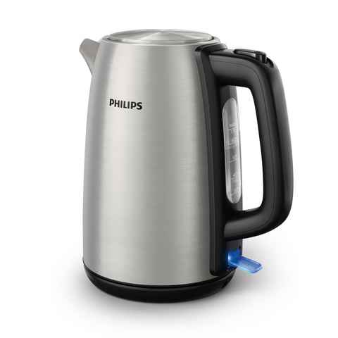 Philips Wasserkocher HD9351/90 Viva Collection, 1,7 l, 2200 W, mit extra großer Einfüllöffnung, Mikro-Sieb-Filter, aus Edelstahl