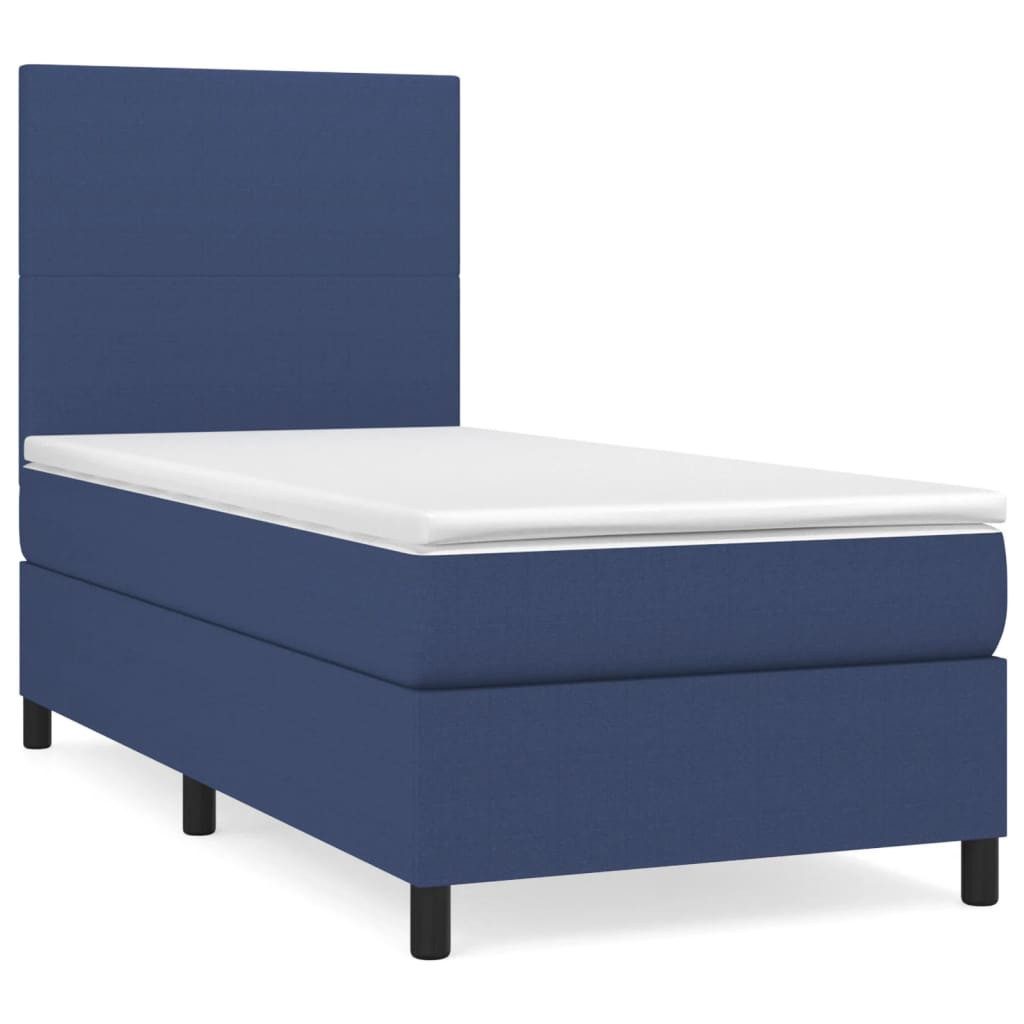 vidaXL Bett Boxspringbett mit Matratze Blau günstig online kaufen