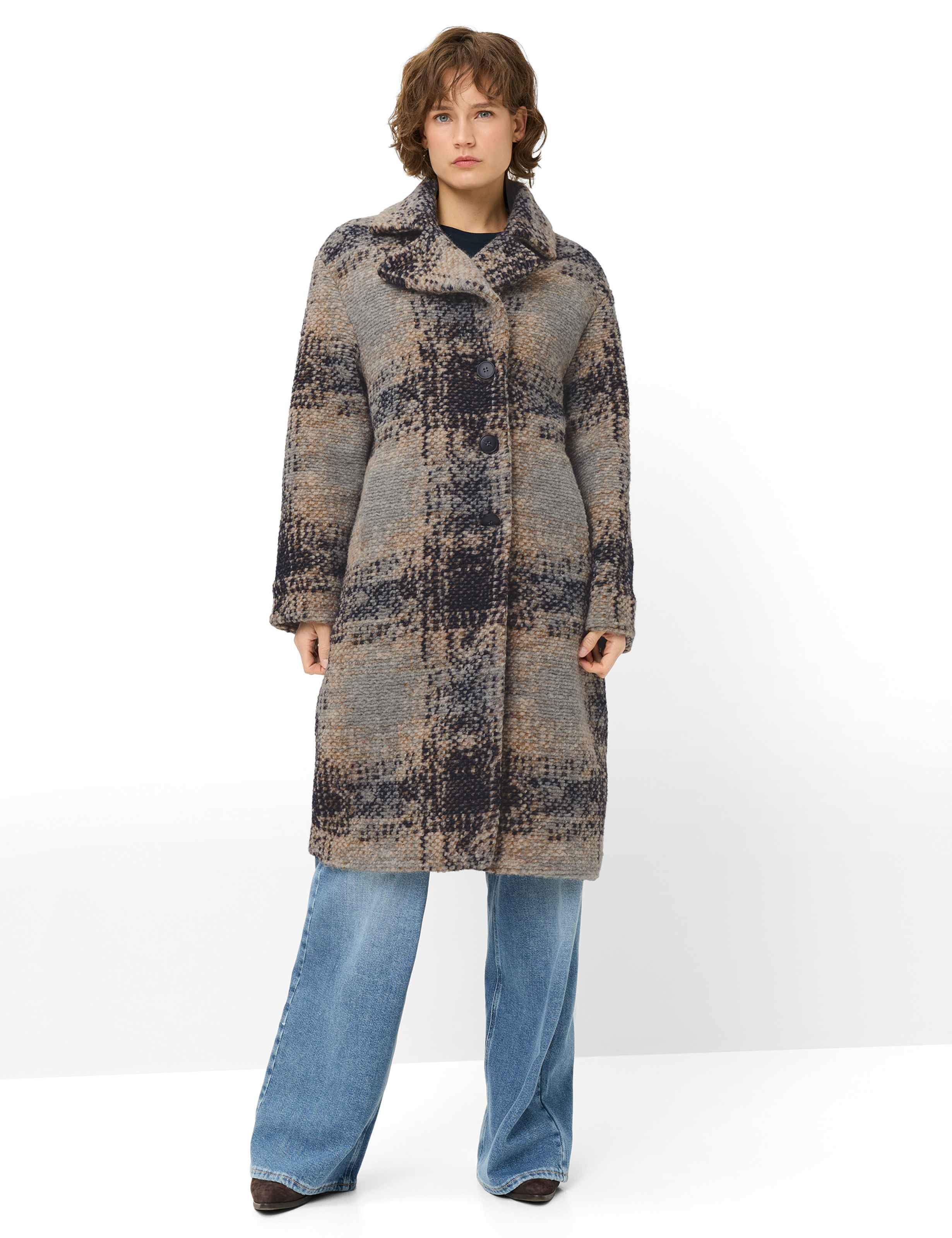 Fuchs Schmitt Outdoorjacke Style Wollmantel Savannah