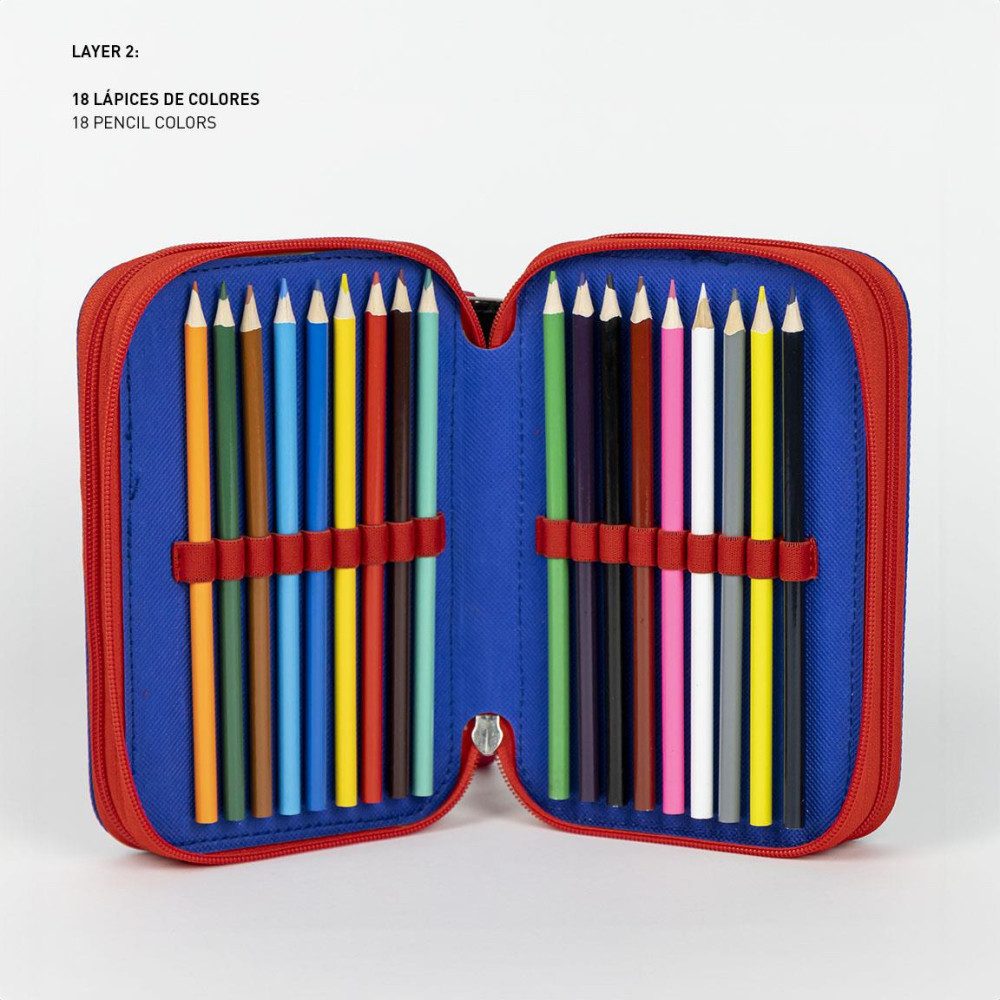 Spiderman Federmäppchen Spiderman What's Up 3-stöckiges gefülltes Federmäppchen