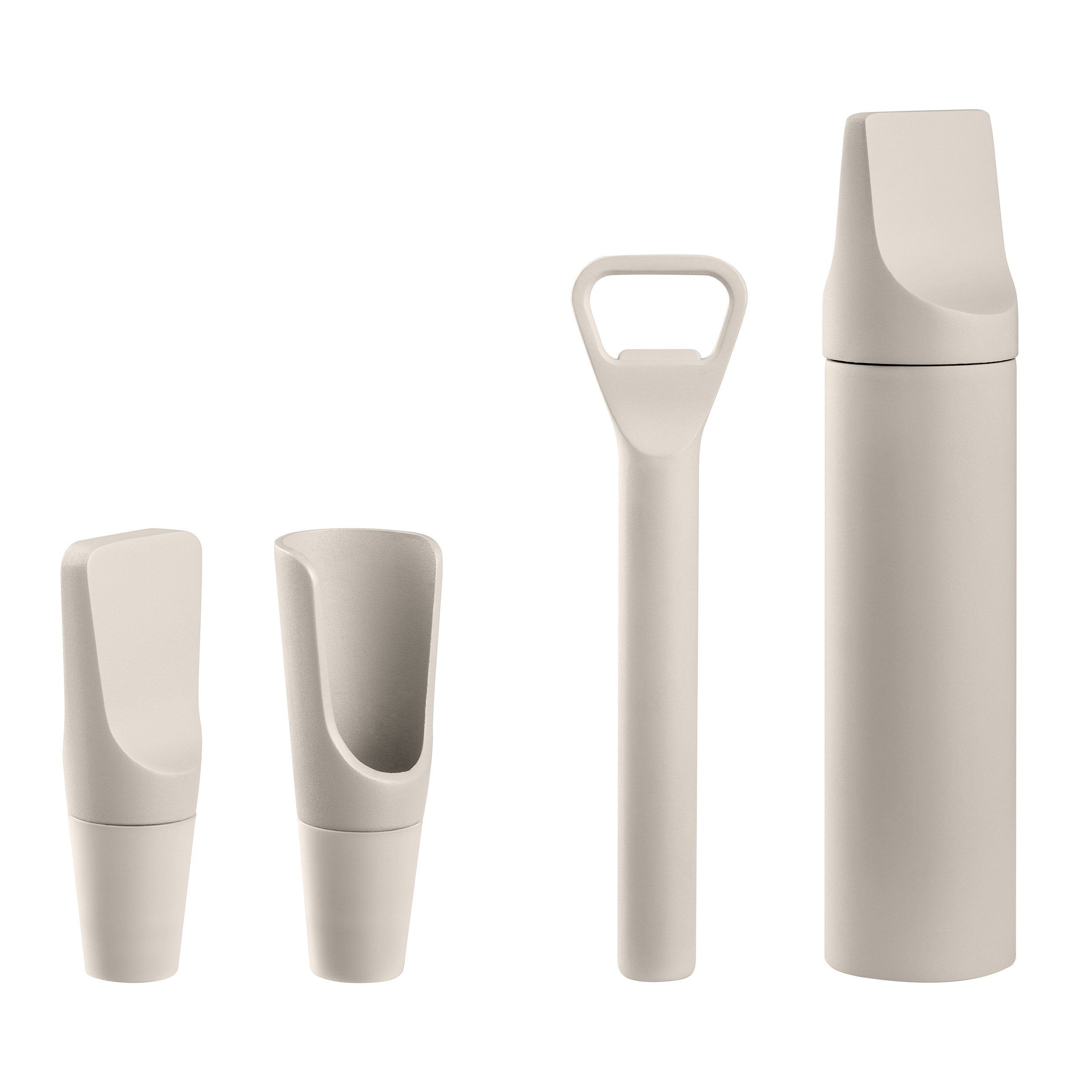 blomus Weinflaschenöffner Zubehör-Set -ILO- Flaschenöffner, Ausgießer, Verschluss (4-tlg), Funktional & Harmonisch, perfekter Genuss, 2er oder 4er Set