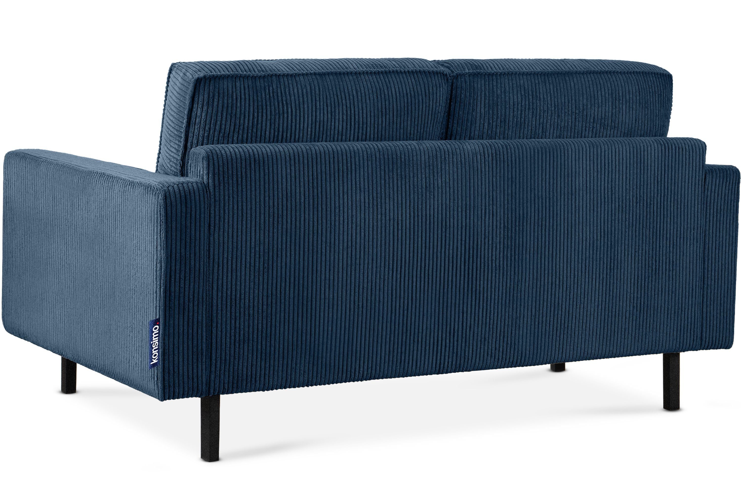 Konsimo 2-Sitzer INVIA Friendly Cord-Stoff aus Polsterung Pet in hochwertigem Schaumstoff, Zweisitzer-Sofa