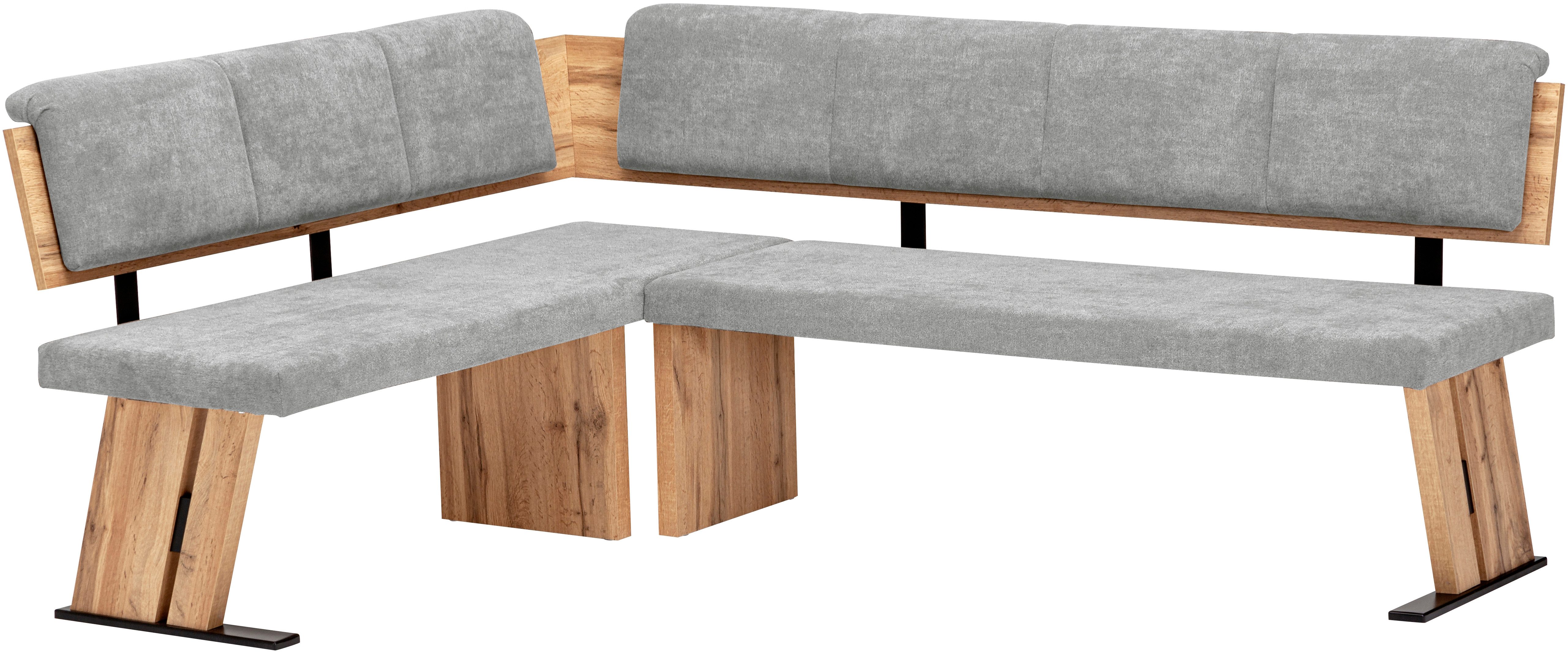 massivline&more Eckbank Kristin, Esszimmerbank, Küchenbank, Polstereckbank (3-St), umstellbar, Maße 140 x 180 cm