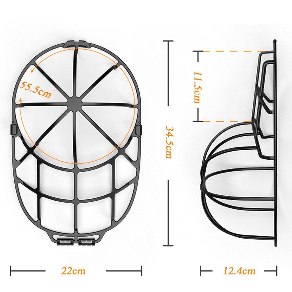 AFKSMILE Hutablage 2 Stück Cap Waschmaschinen Form, Cap Washer für Baseballkappen, Basecap-Waschgestell – Kappenreiniger & Waschhilfe für Baseballcaps