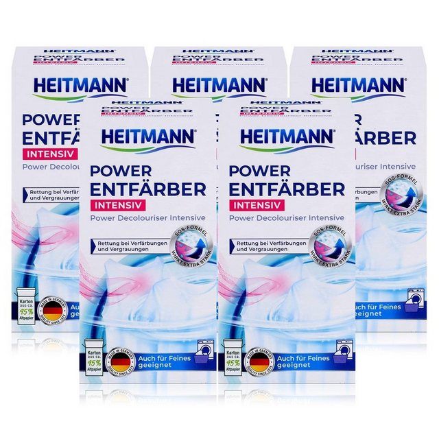 HEITMANN Heitmann Power Entfärber Intensiv 250g (5er Pack) Spezialwaschmittel