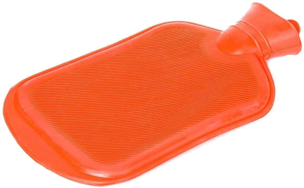Goods+Gadgets Wärmflasche Wärmflasche 2L – Bettflasche aus Naturkautschuk mit Abnehmbar Bezug, (2 Liter Bettflasche, aus Naturkautschuk), ohne Bezug