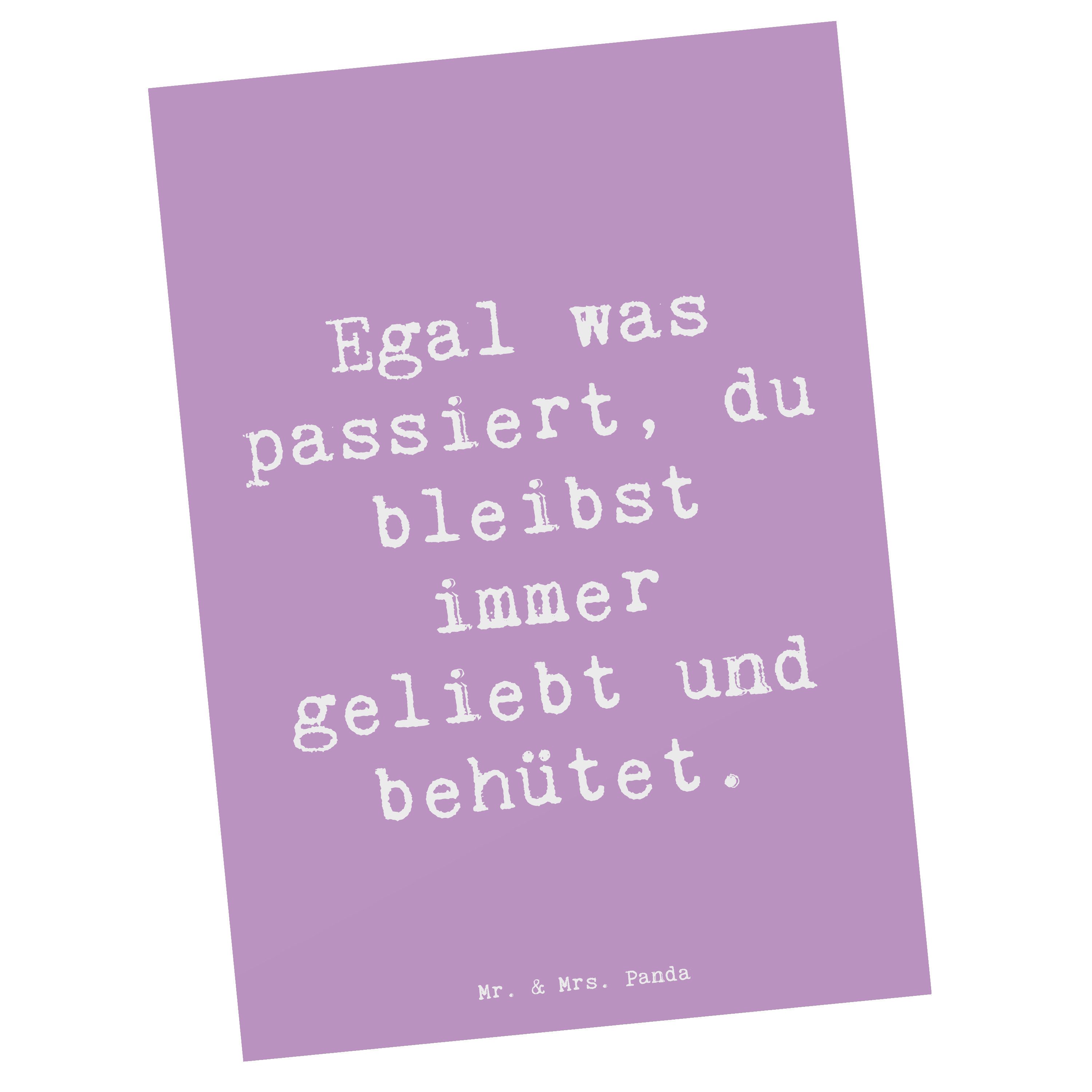 Postkarte Trennung von den Eltern - Lavendeltraum - Geschenk, Trost, Hoffnung
