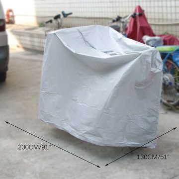 BlingBin Fahrradschutzhülle Wasserdicht Motorradplane Abdeckplane Motorrad Abdeckung (1er Set, 1-St., Abdeckung), 230x130x100cm
