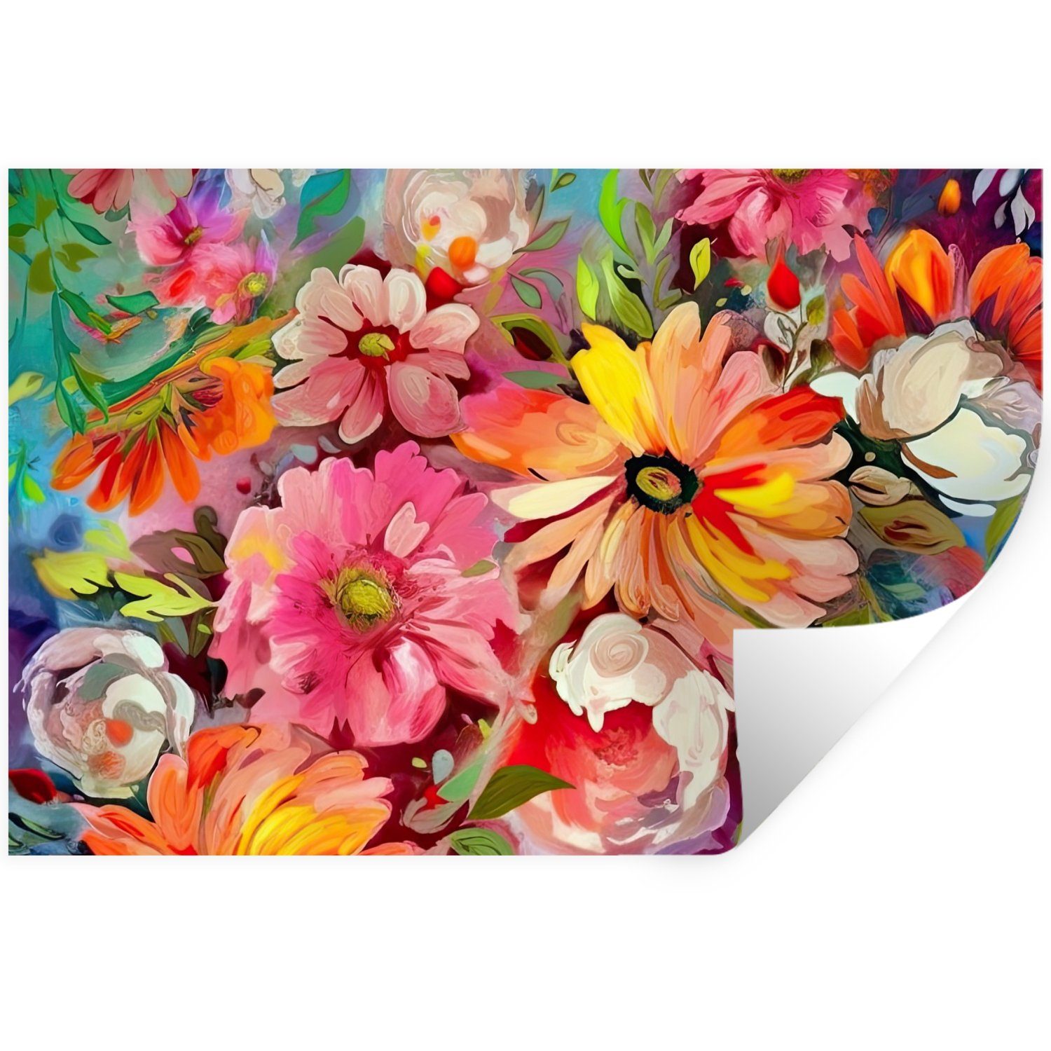 MuchoWow Wandsticker Blumen