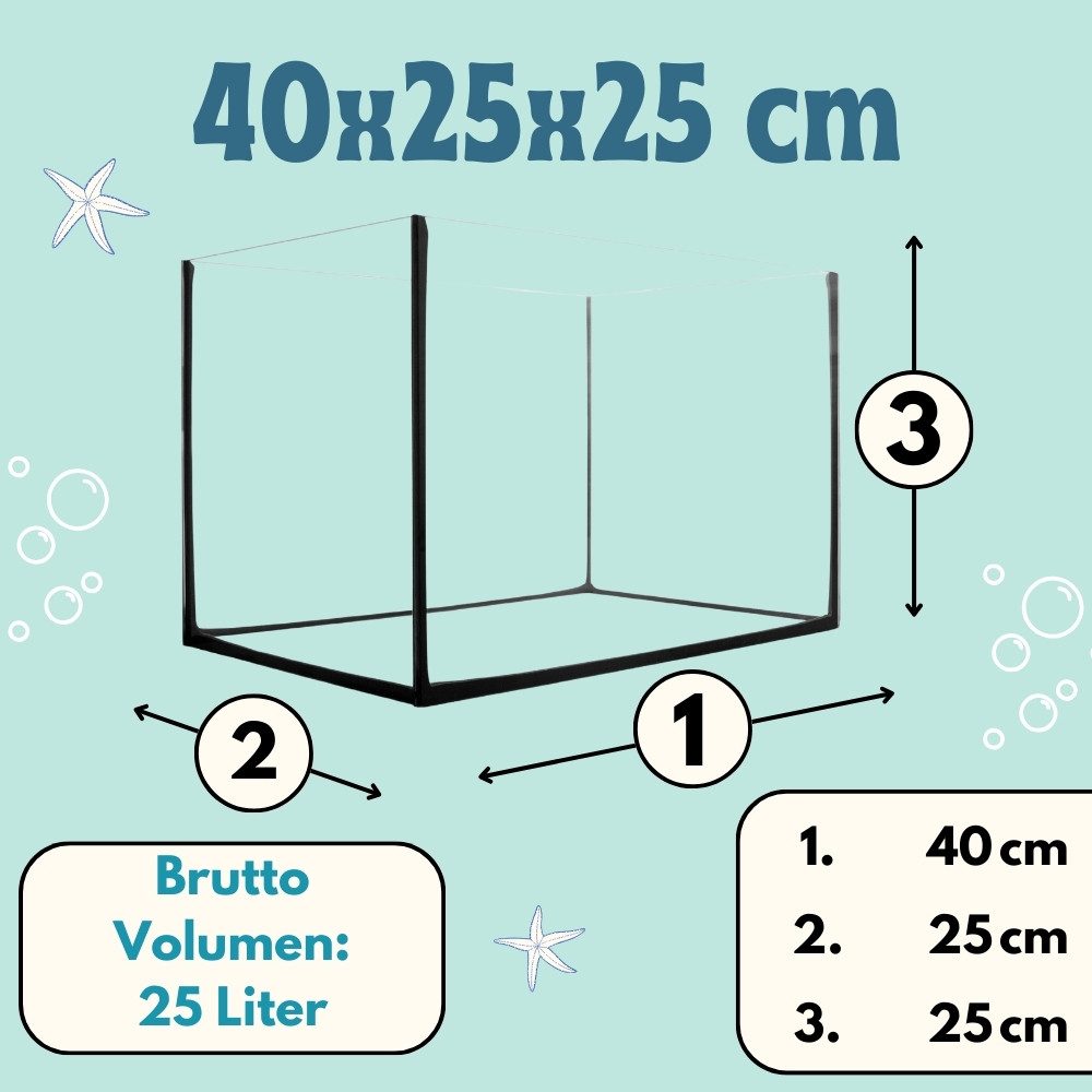 GarPet Aquarium Aquarium Becken rechteckig standard Größen Glas Aquariumbecken
