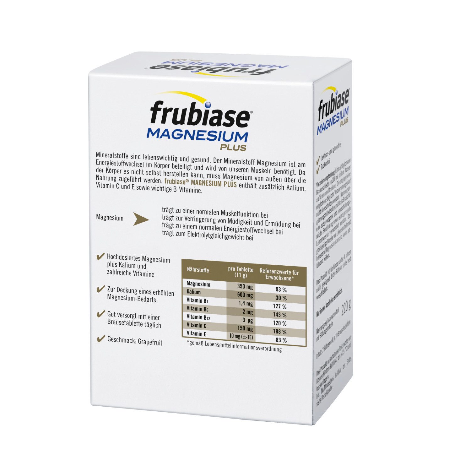 frubiase® SPORT MAGNESIUM Plus Brausetabletten Brausetablette, 220.0 g