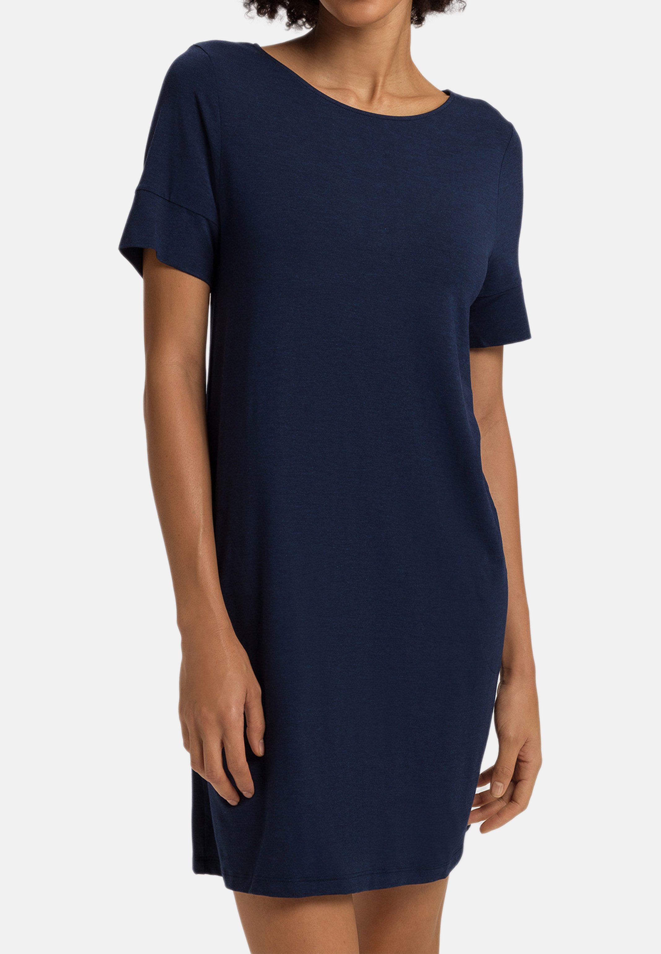 Hanro Nachthemd Natural Elegance (1-tlg) Nachthemd - Atmungsaktiv - Mit seitlichen Taschen