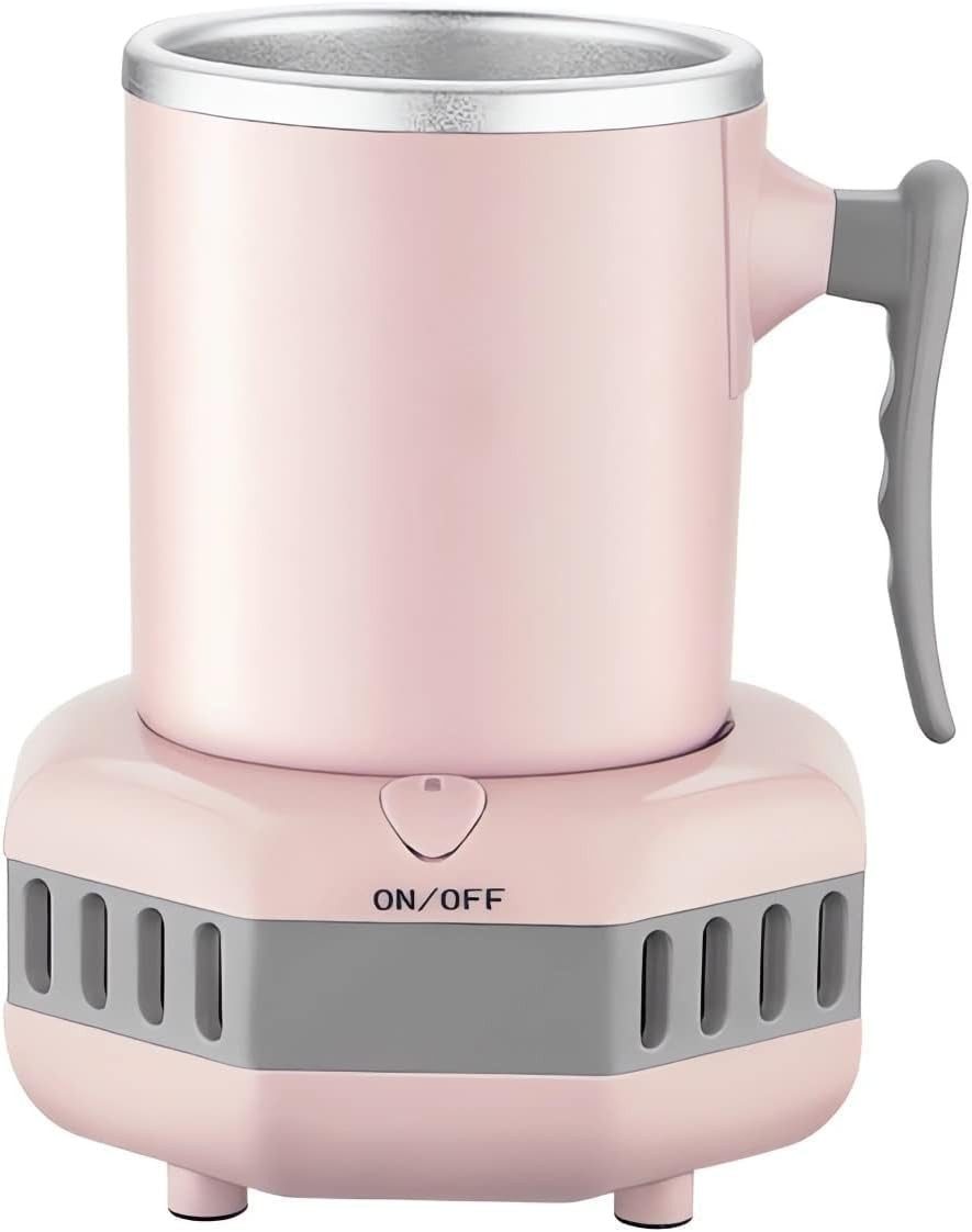 AURIVION Thermobecher Thermobecher 420ml mit Kühlbasis, Isolierbecher für Getränke, 1-tlg., Aluminium, Kaffeetasse aus Aluminium, rutschfest & temperaturerhaltend