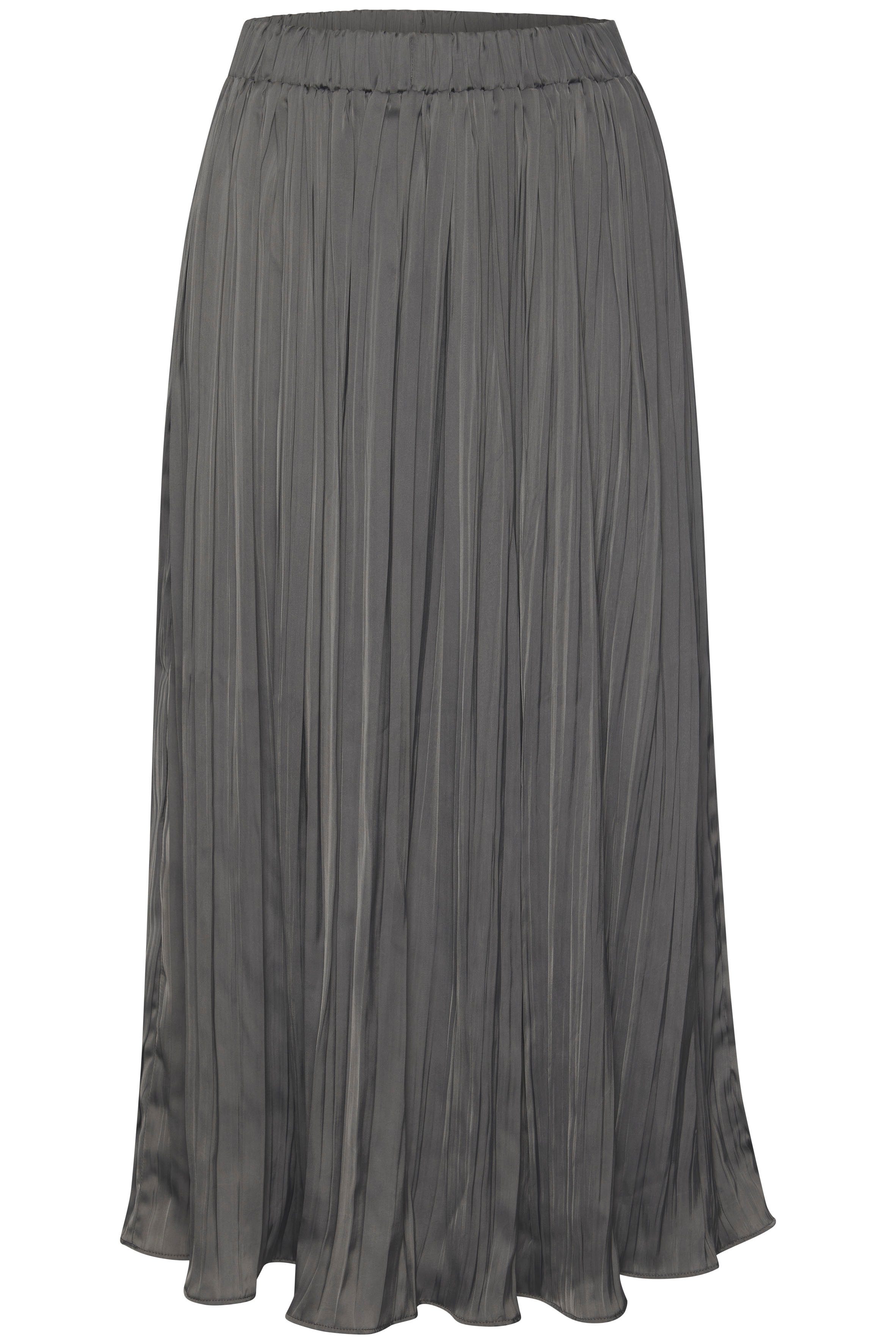 LASCANA Maxirock mit Plisseefalten aus edel glänzender Ware festlicher Faltenrock, Plisseerock in Midilänge, eleganter Satinrock – Bild 2 von 5