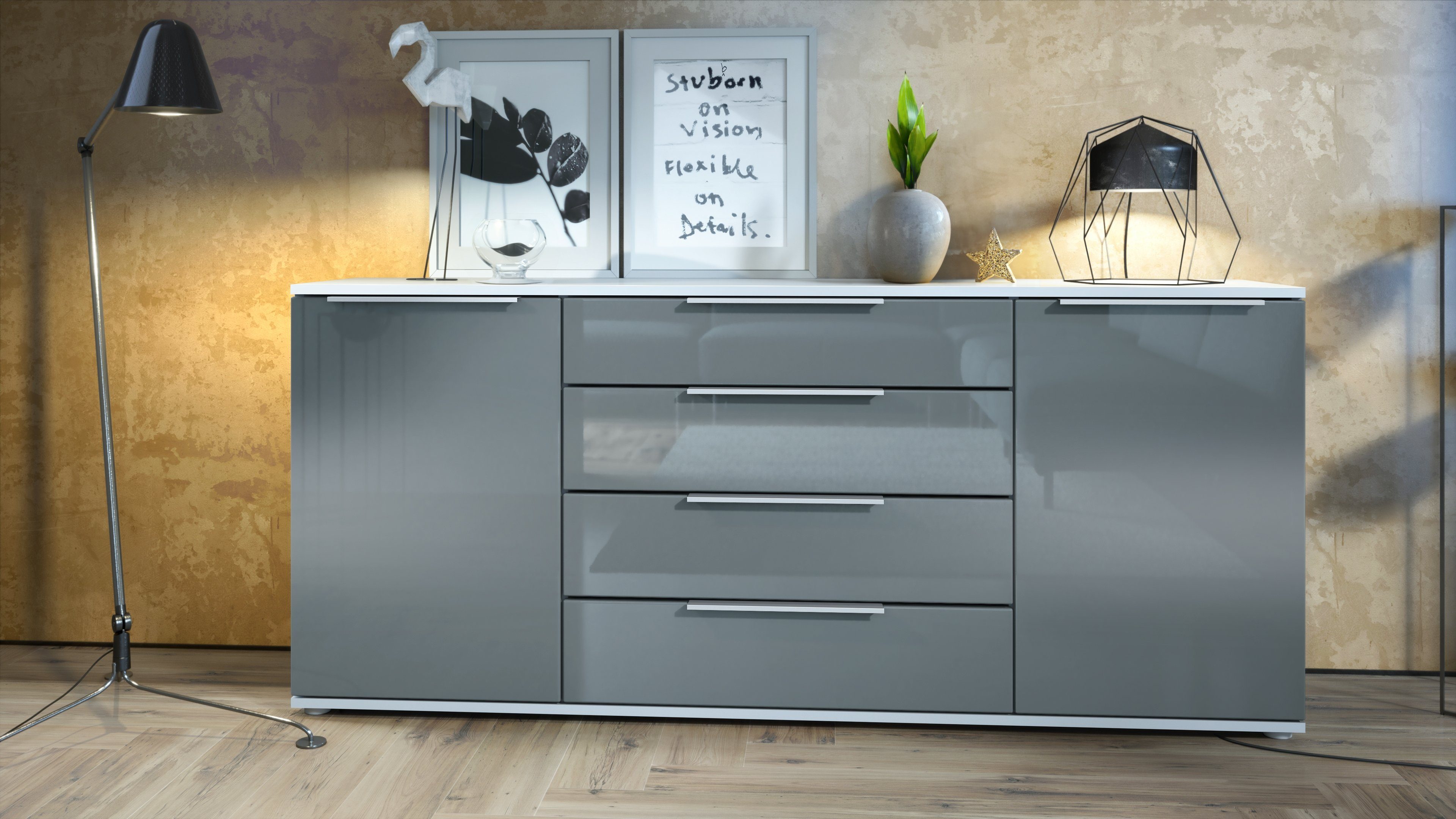 Vladon Sideboard Linio V2 (Moderne Kommode, günstig online kaufen