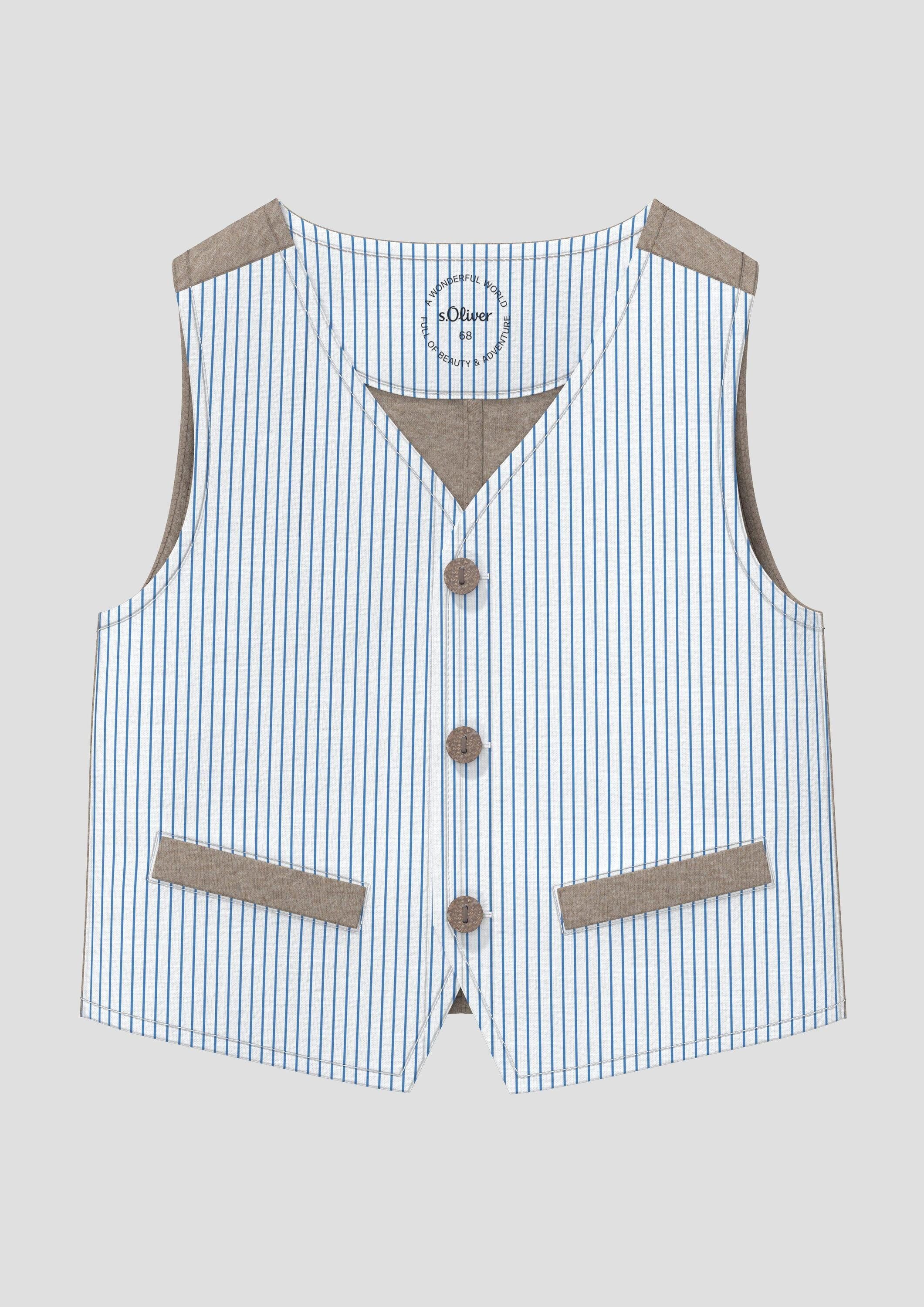 s.Oliver Funktionsweste Indoor-Weste Festliche Weste im Fabricmix