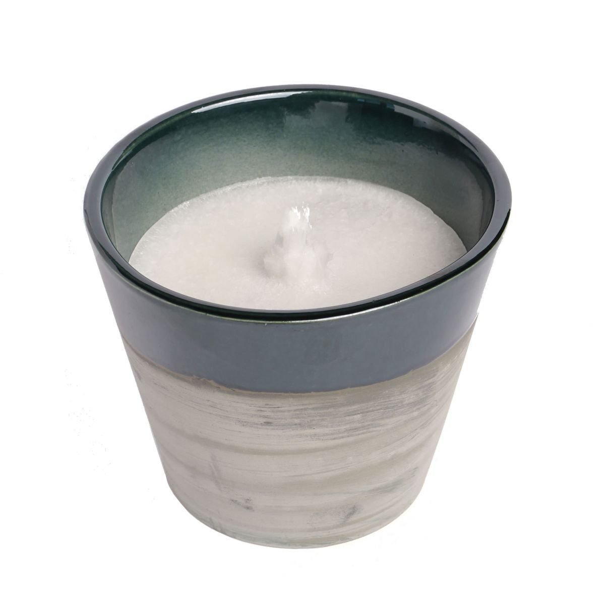 Fairwerk Outdoorkerze Schmelzlicht - Anthrazit/Moosgrün