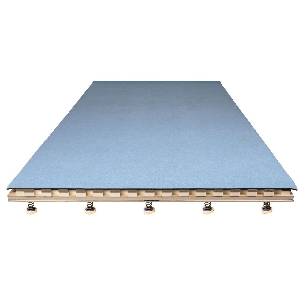 Bänfer Bodenturnmatte Tumblingbahn System Wiemers, Vormontiert – sofort verlegefertig