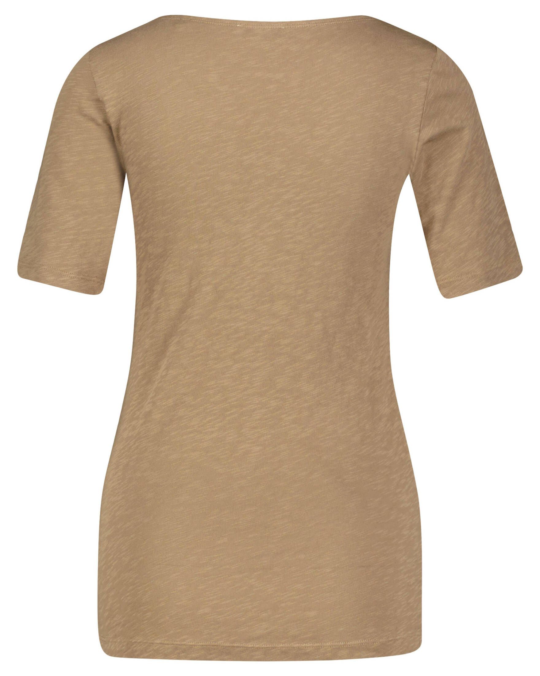 Marc O'Polo T-Shirt Damen T-Shirt (1-tlg) (22) camel
