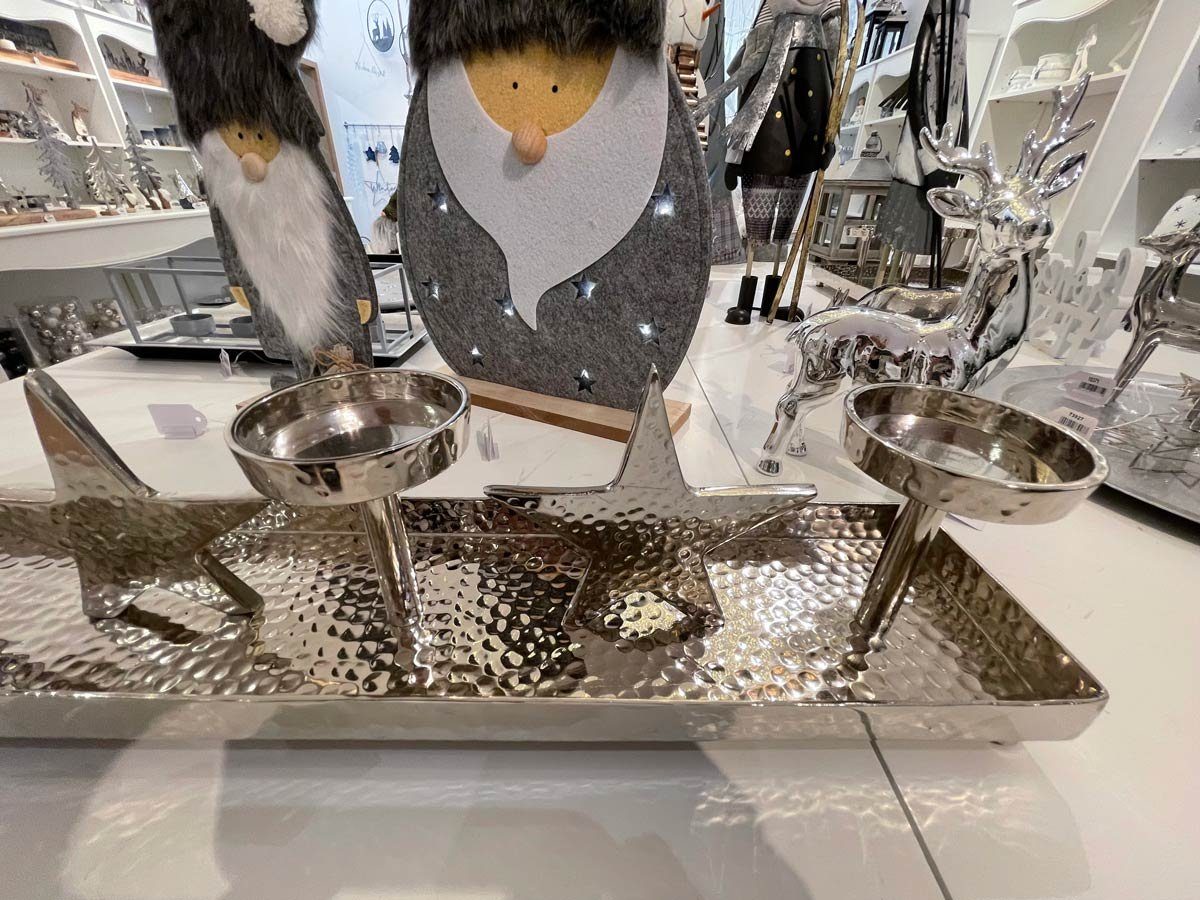 RIFFELMACHER & WEINBERGER Adventsleuchter Silberner Adventskerzenhalter mit günstig online kaufen