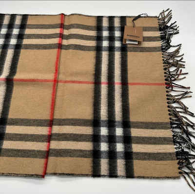 BURBERRY Kaschmirschal Kariert, Made in Scottland