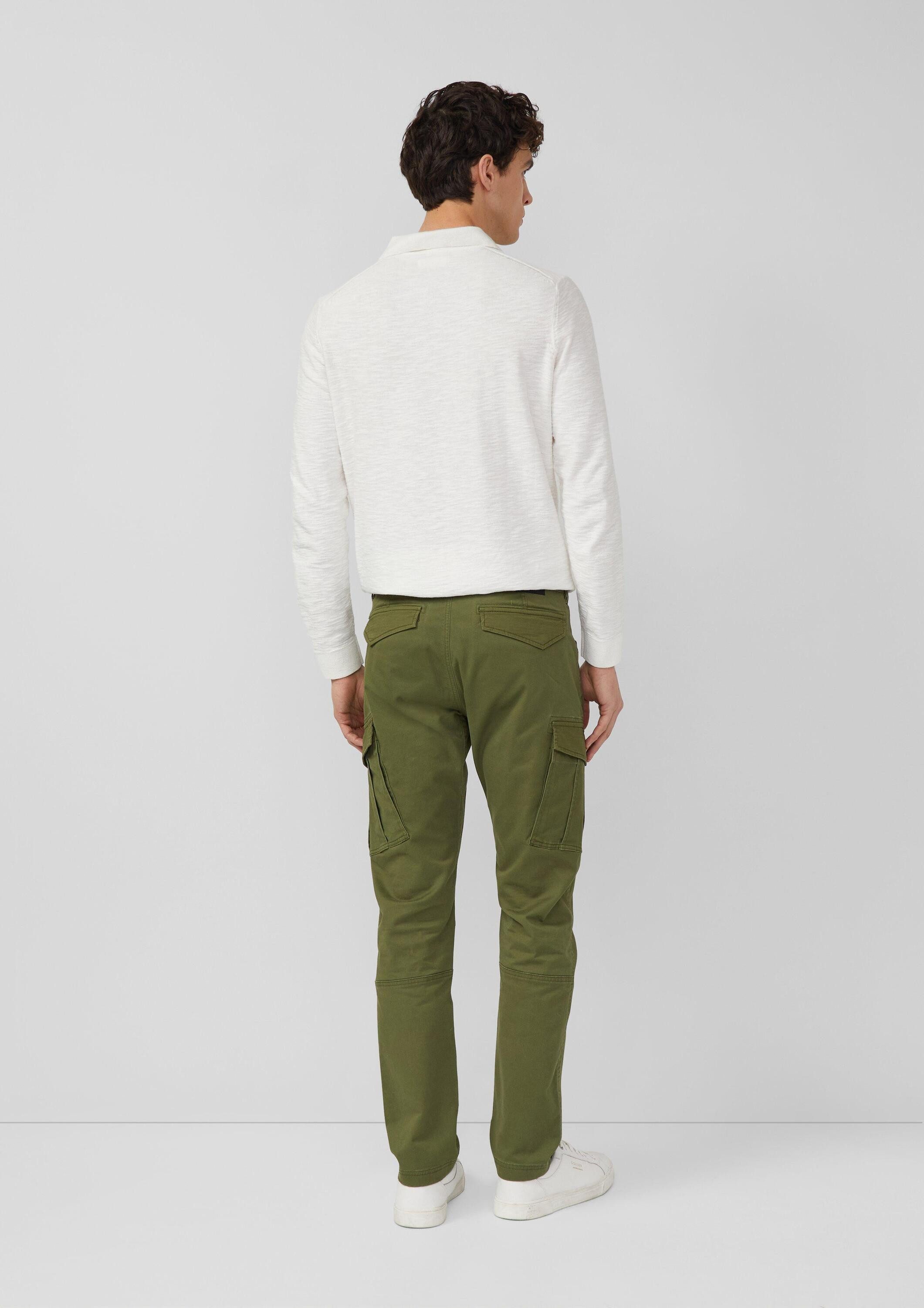s.Oliver Chinos Hose Regular Fit: Cargo-Hose aus Baumwollmix mit Straight Leg