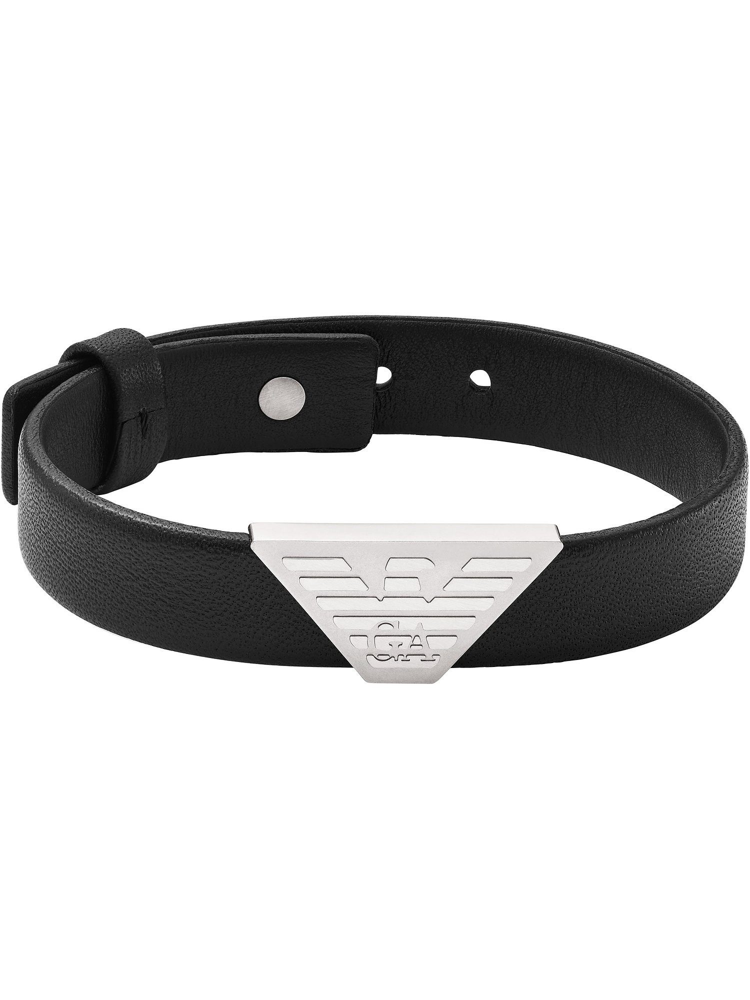 Emporio Armani Armband Emporio Armani Herren-Armband Leder, Edelstahl
