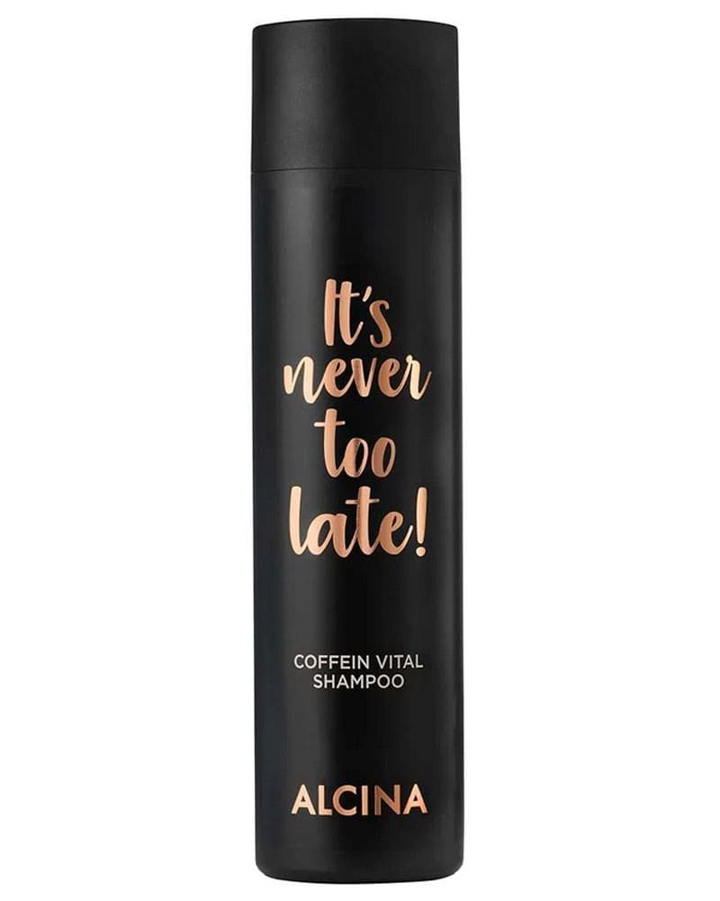 ALCINA Haarshampoo ALCINA It’s never too late Coffein Vital Shampoo für dünner werdendes, Packung, innovative Haarpflege, mit Provitamin B5 und Coenzym Q10, mehr Volumen