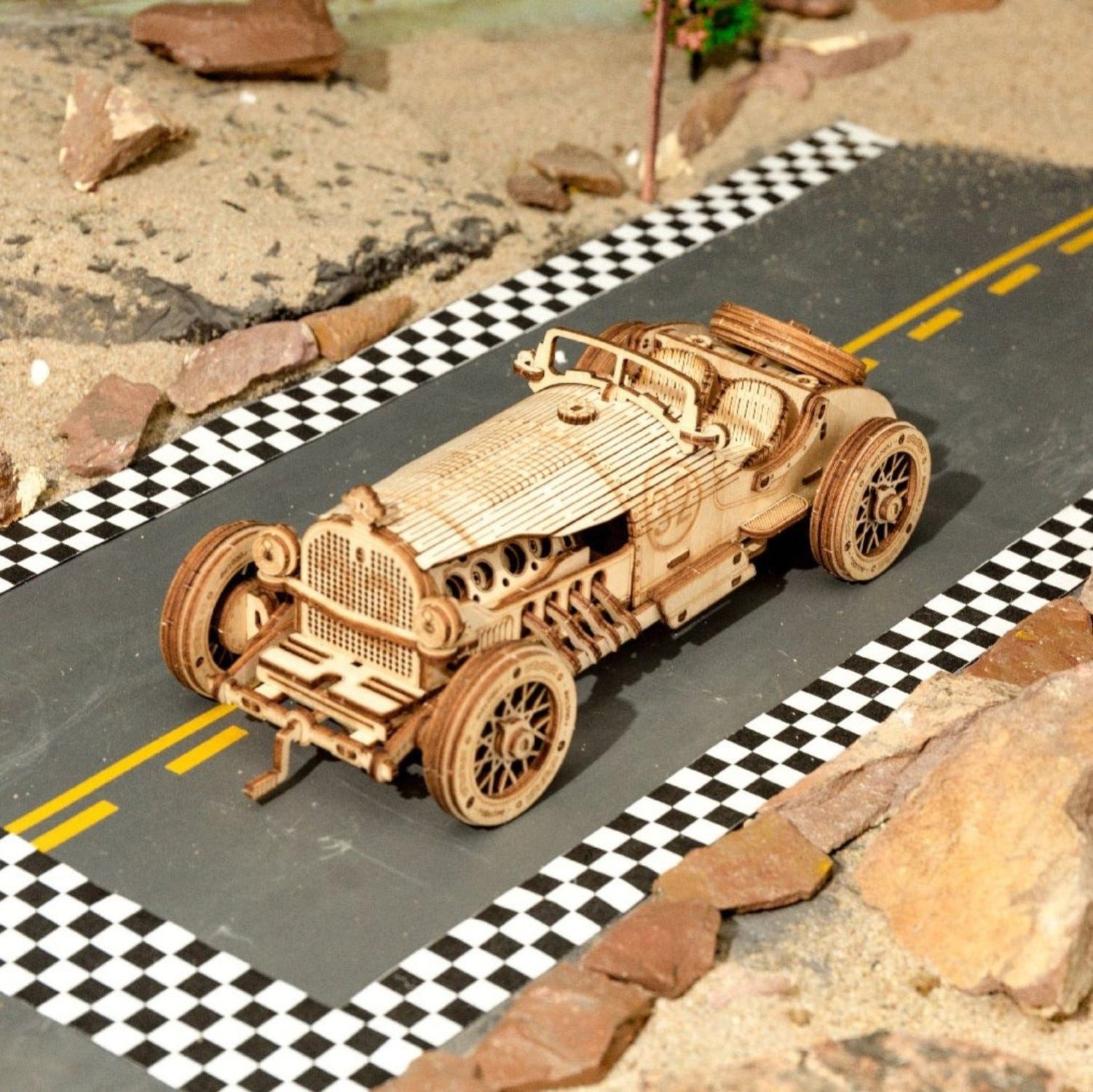 Robotime 3D-Puzzle Grand-Prix-Wagen 1:16 3D Puzzle, 220 Puzzleteile