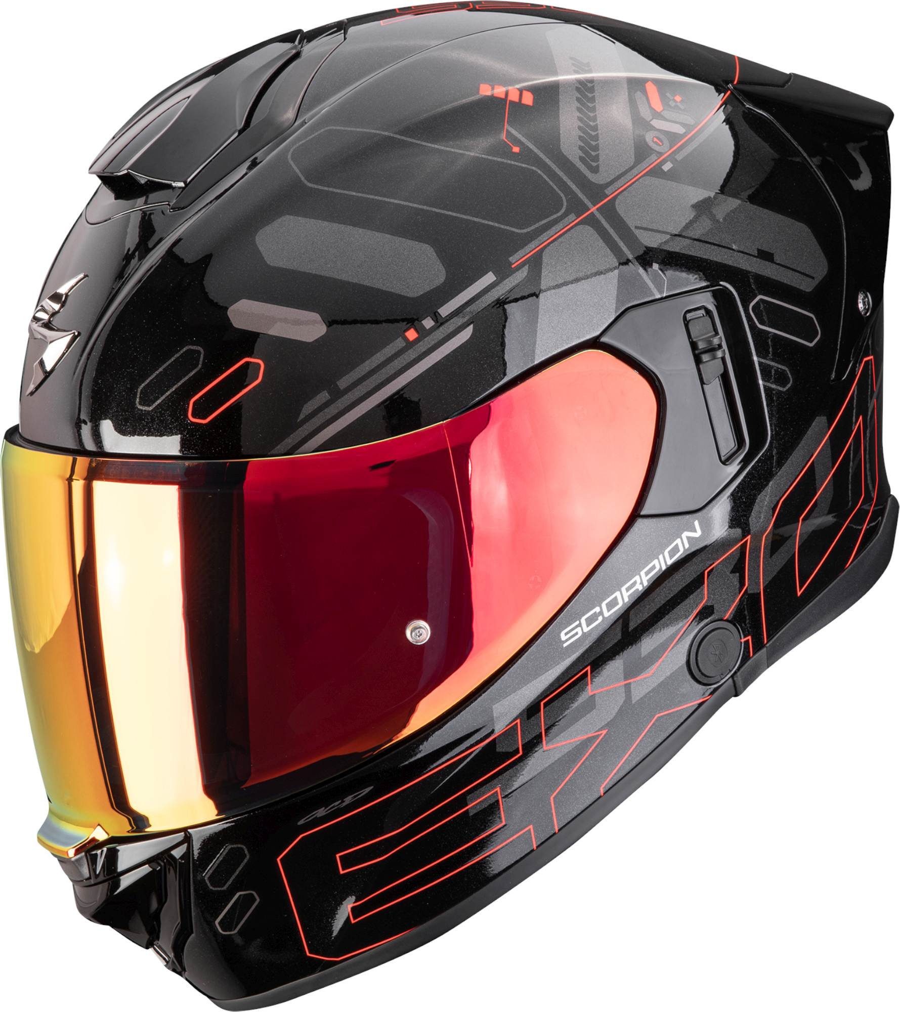 Scorpion Exo Motorradhelm Exo-530 Air Fond Helm, antifog beschichtet,vorbereitet für Kommunikationssystem,Notfalls