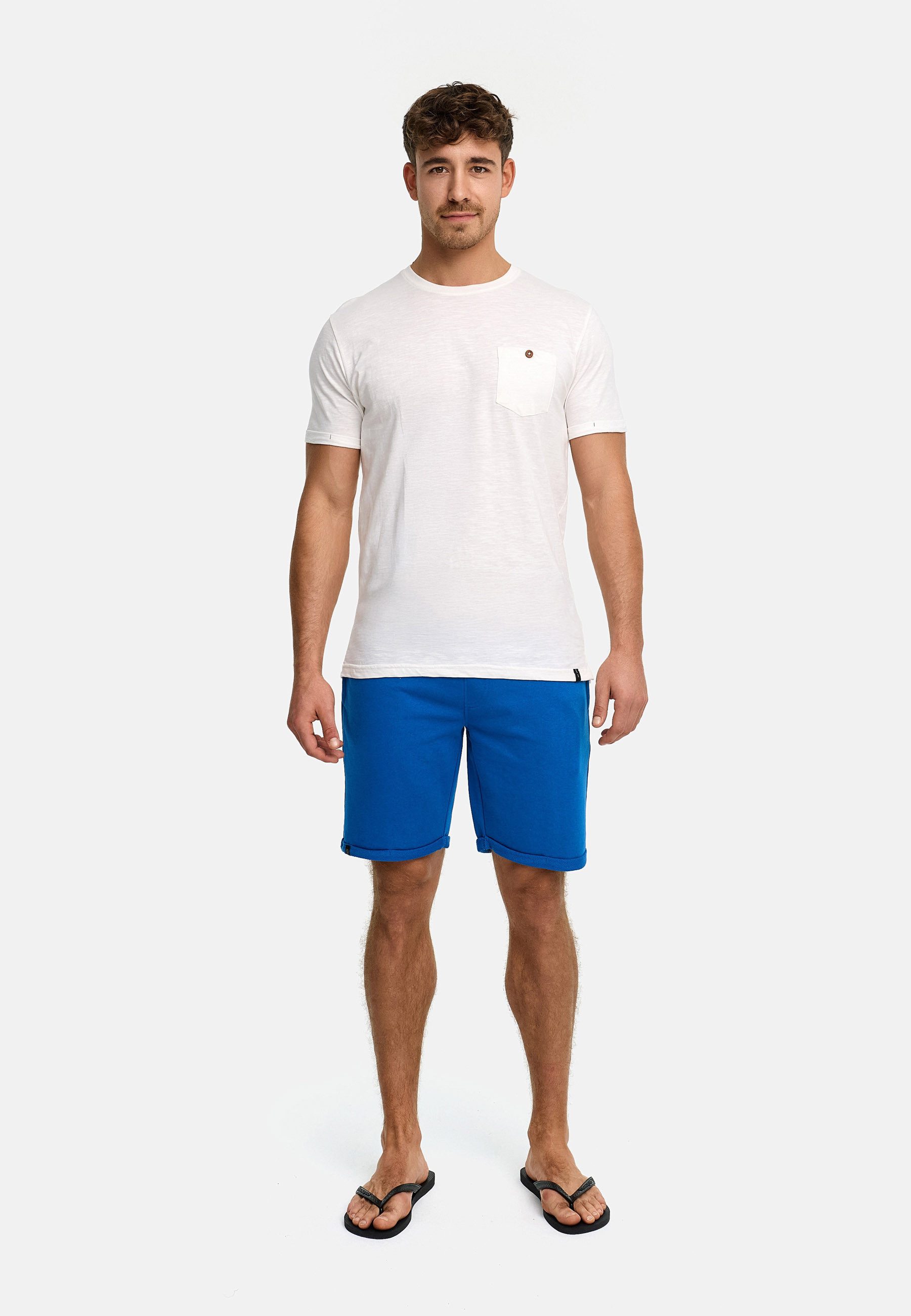 Indicode Sweatshorts INStormwin elastischer Bund mit Kordelzug