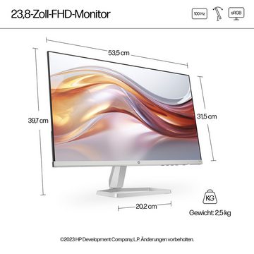 HP 524sf (HSD-0172-K) LED-Monitor (61 cm/24 ", 1920 x 1080 px, Full HD, 5 ms Reaktionszeit, 100 Hz, IPS-LED)