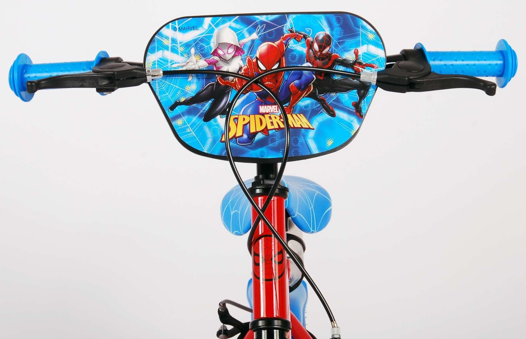 TPFSports Kinderfahrrad Disney Fahrrad Spider - Sicherheitsgriffe), Rot Man - Zoll, (Jungs 1 Stützrädern Fahrrad 14 14 Kinder Gang, Zoll mit Rutschfeste
