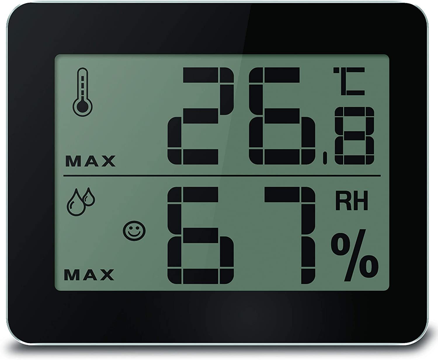 technoline »WS 9450« Wetterstation (Temperaturstation mit Innentemperatur-  und Innenluftfeuchteanzeige, Wohlfühlindikator, Thermometer, Hygrometer,  große Anzeige, großes Display, Senioren, schwarz) online kaufen | OTTO