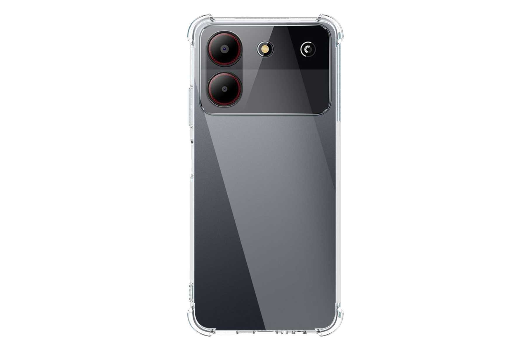 mtb more energy Smartphone-Hülle Clear Armor Case für ZTE Blade A54 (6.6), Transparente TPU Schutzhülle Case Backcover mit Anti-Shock Verstärkung