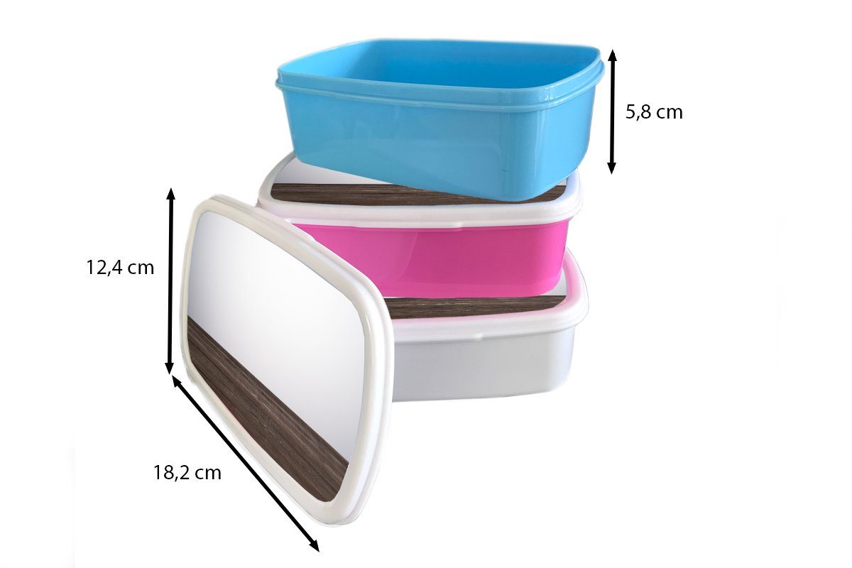 MuchoWow Lunchbox Regalstruktur mit weißem Erwachsene, Kunststoff, Kinder Jungs Mädchen (2-tlg), und Brotbox für und Brotdose, für Hintergrund