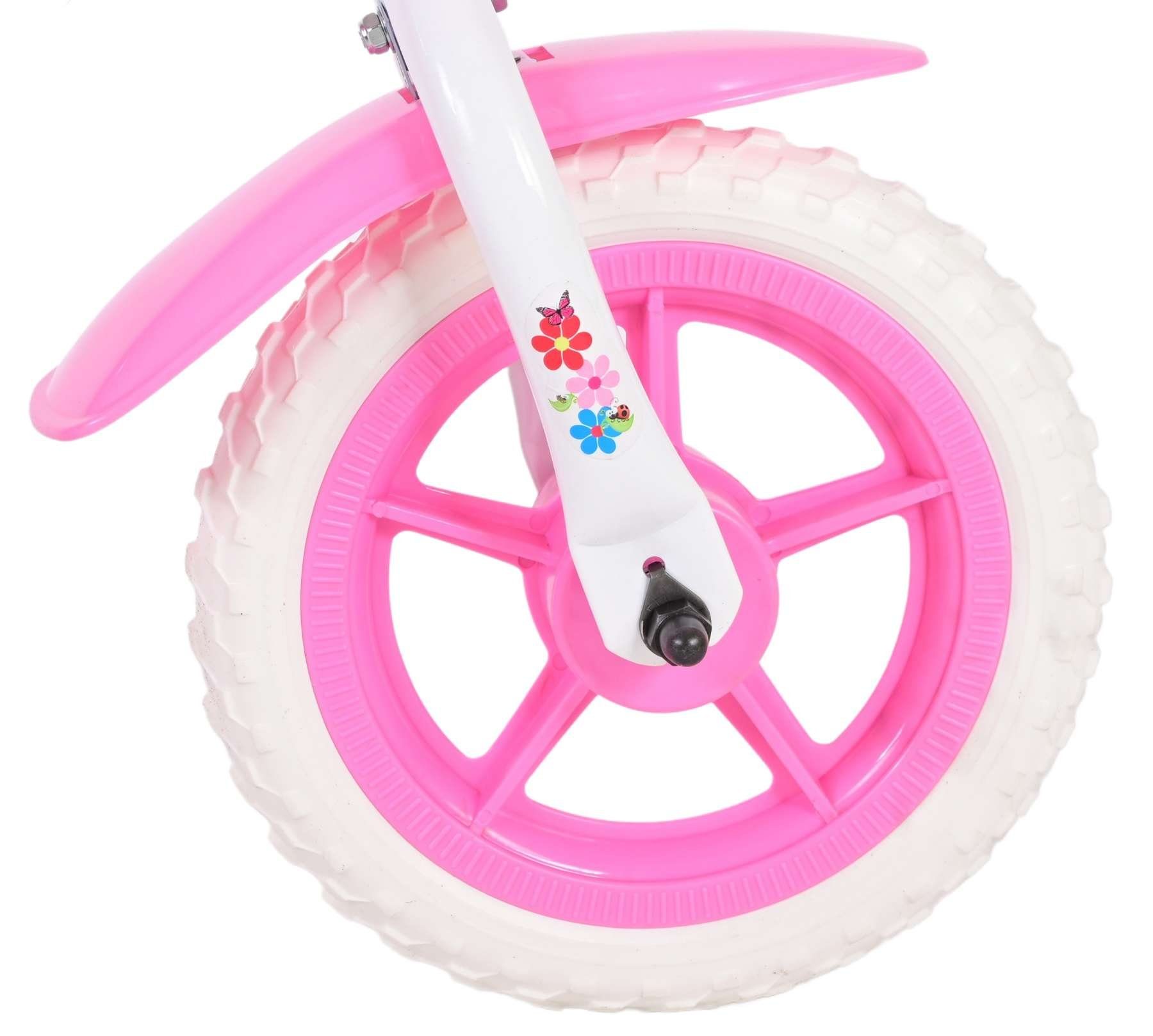 Yipeeh Weiß Mädchen - Volare Pink 2 Zoll 4 85% Fester 35 kg - - Gang, 10 Kinderfahrrad / - - bis Jahre, zusammengebau, Flowerie