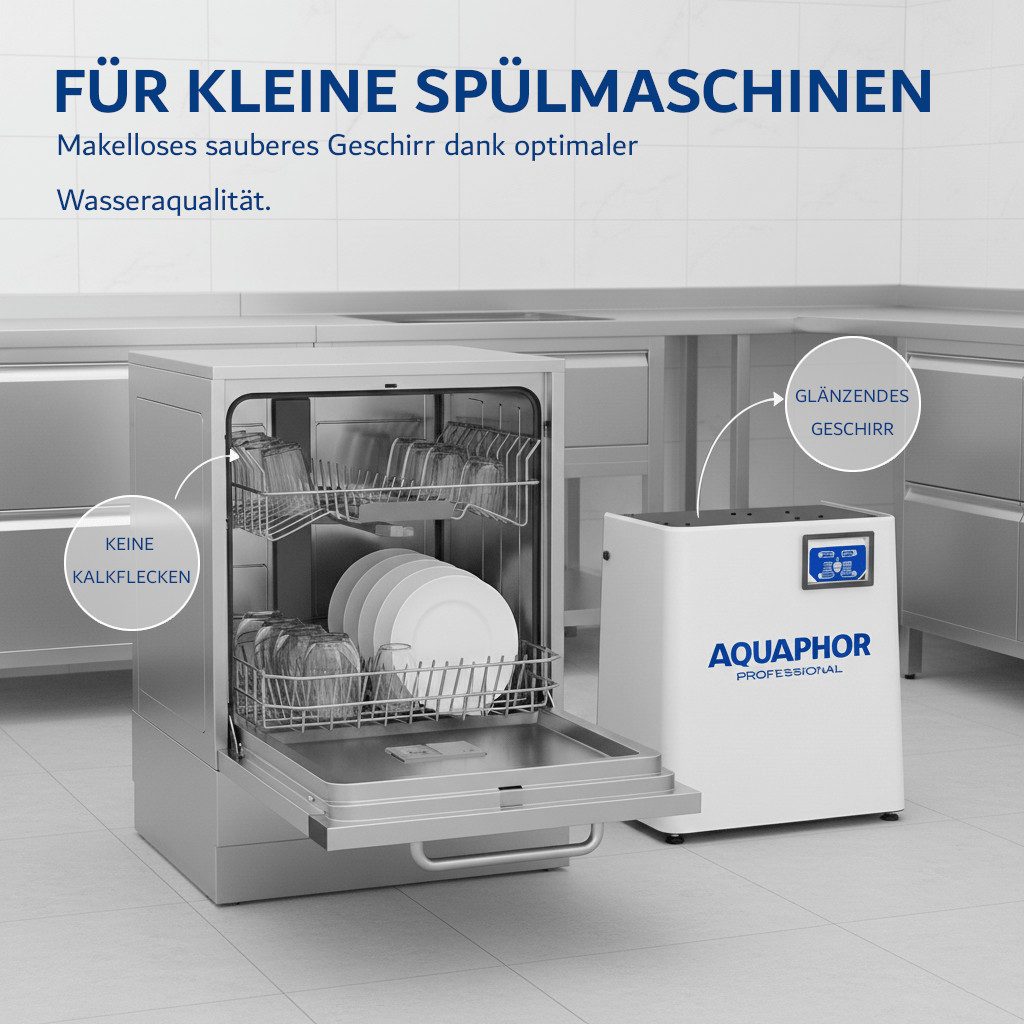 Aquintos Wasseraufbereitung Untertisch-Trinkwassersystem APRO-NP80 Kompakt-Umkehrosmoseanlage, 80 L/h, 3/8 Zoll-Anschluss, für Umkehrosmose, 1500 ppm/TDS 1800µS/cm