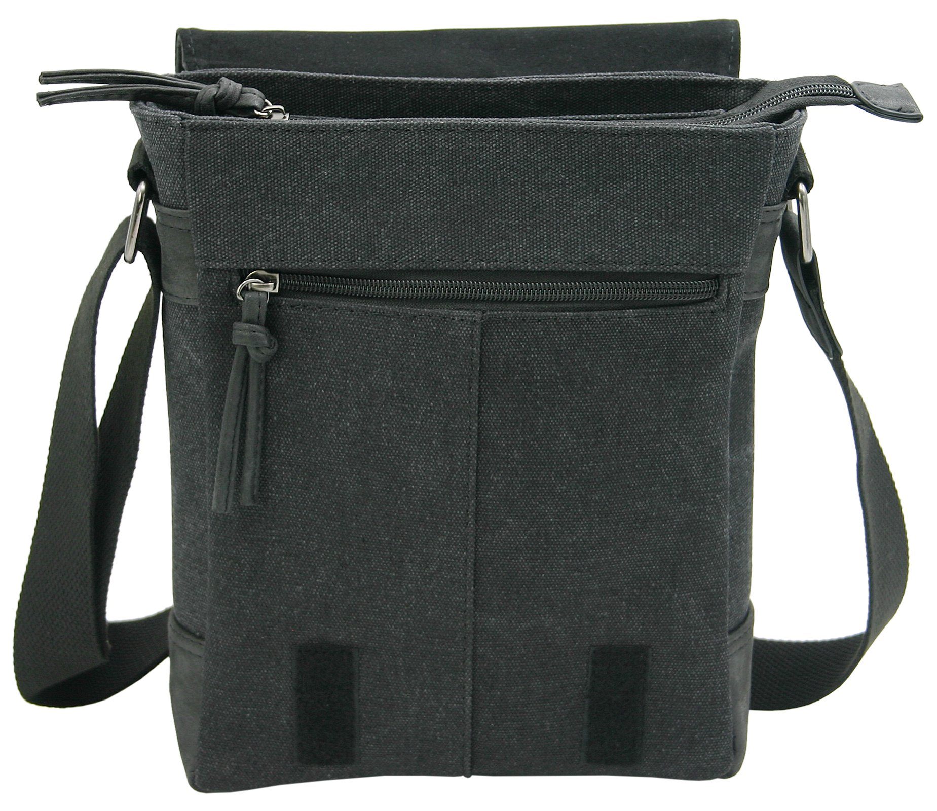 J JONES JENNIFER JONES Schultertasche Umhängetasche aus Canvas - Messenger Bag in 3 Größen – Bild 4 von 5