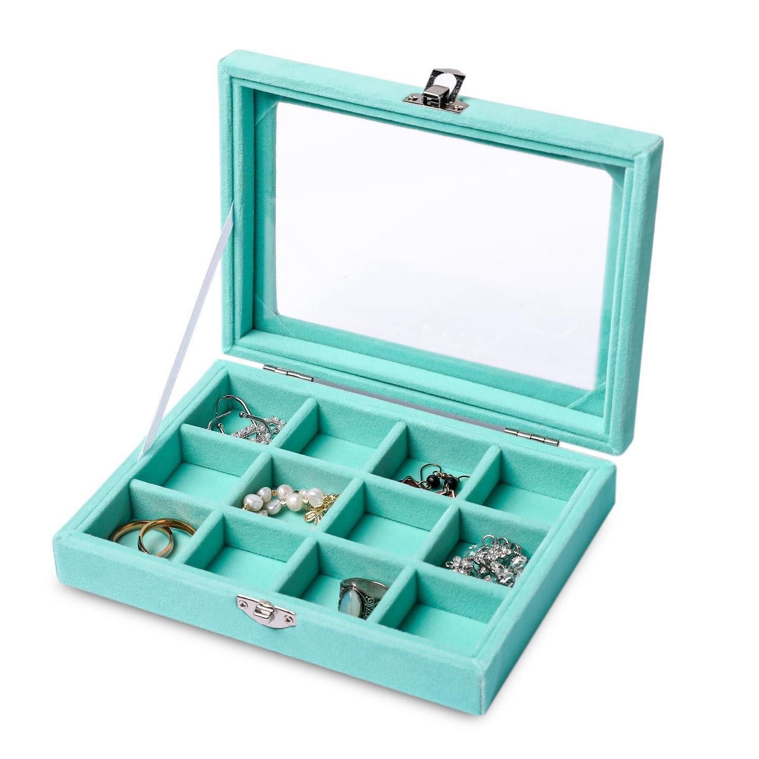 LuxusKollektion Schmuckkasten Schmuck Organizer mit 12 Fächern (12 St)