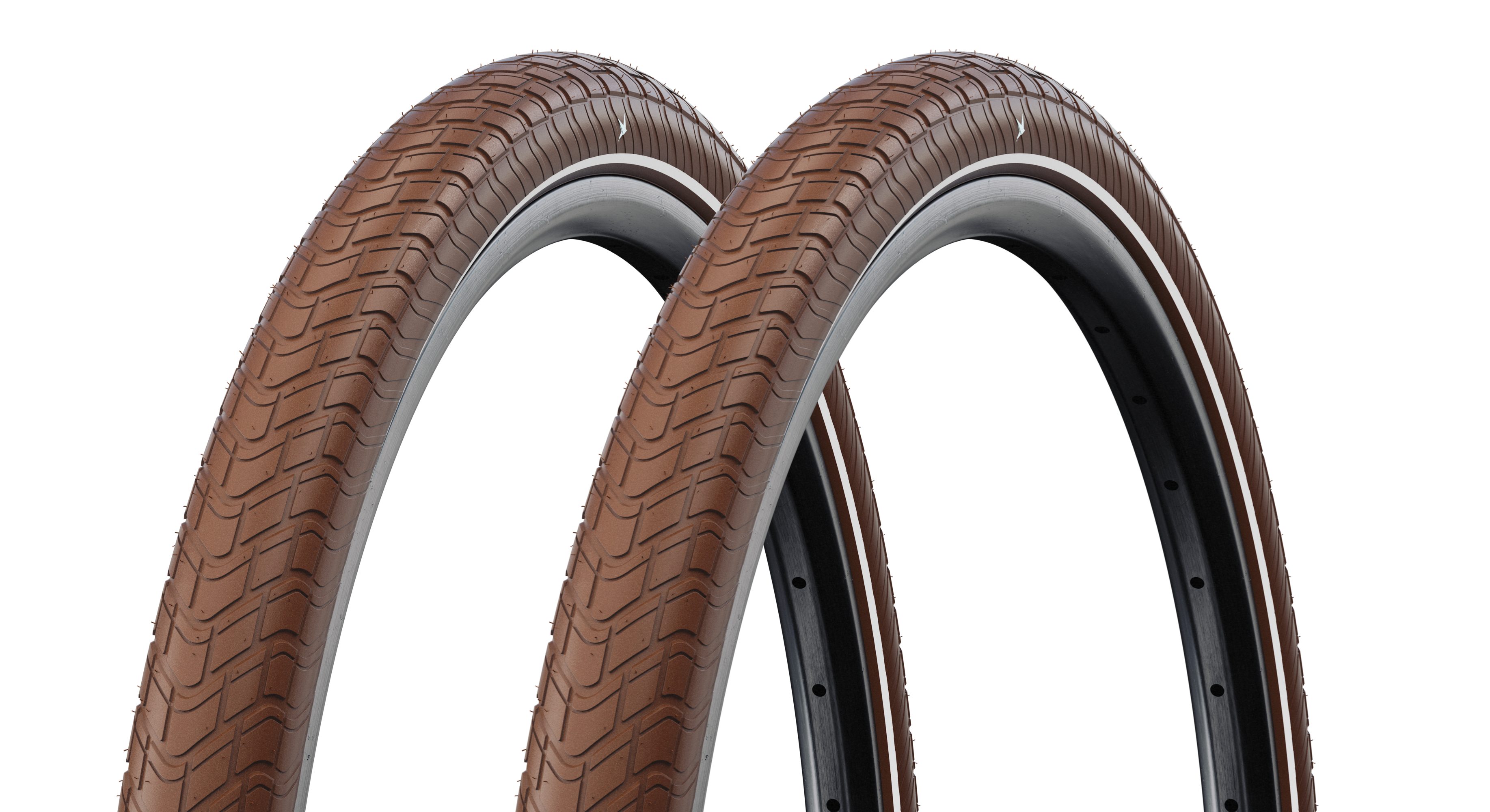 Schwalbe Fahrradreifen 2x Schwalbe Motion Big Apple Braun 26 x 2.00 - 50-559 Reifen