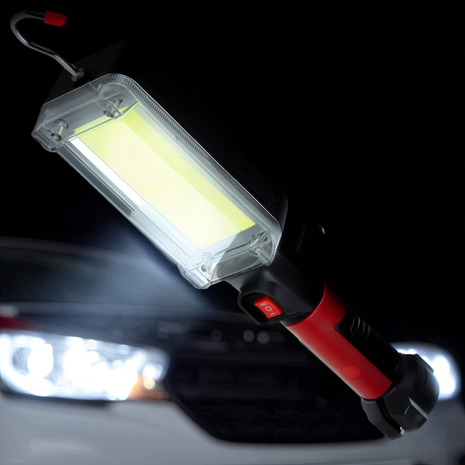 Maclean Arbeitsleuchte MCE307, Wiederaufladbares COB-Arbeitslicht