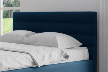 Stylefy Polsterbett Salvio (Schlafzimmerbett, Bett), 120/140/160/180/200x200 cm, wahlweise mit Bettkasten, mit Lattenrost