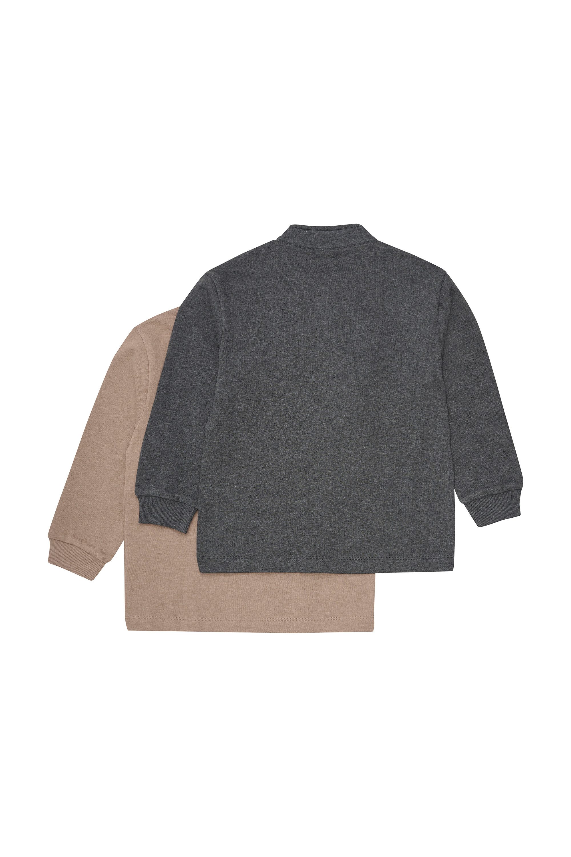 Minymo Troyer MISweatshirt (2-tlg) 2er Pack Niedlicher Sweattroyer