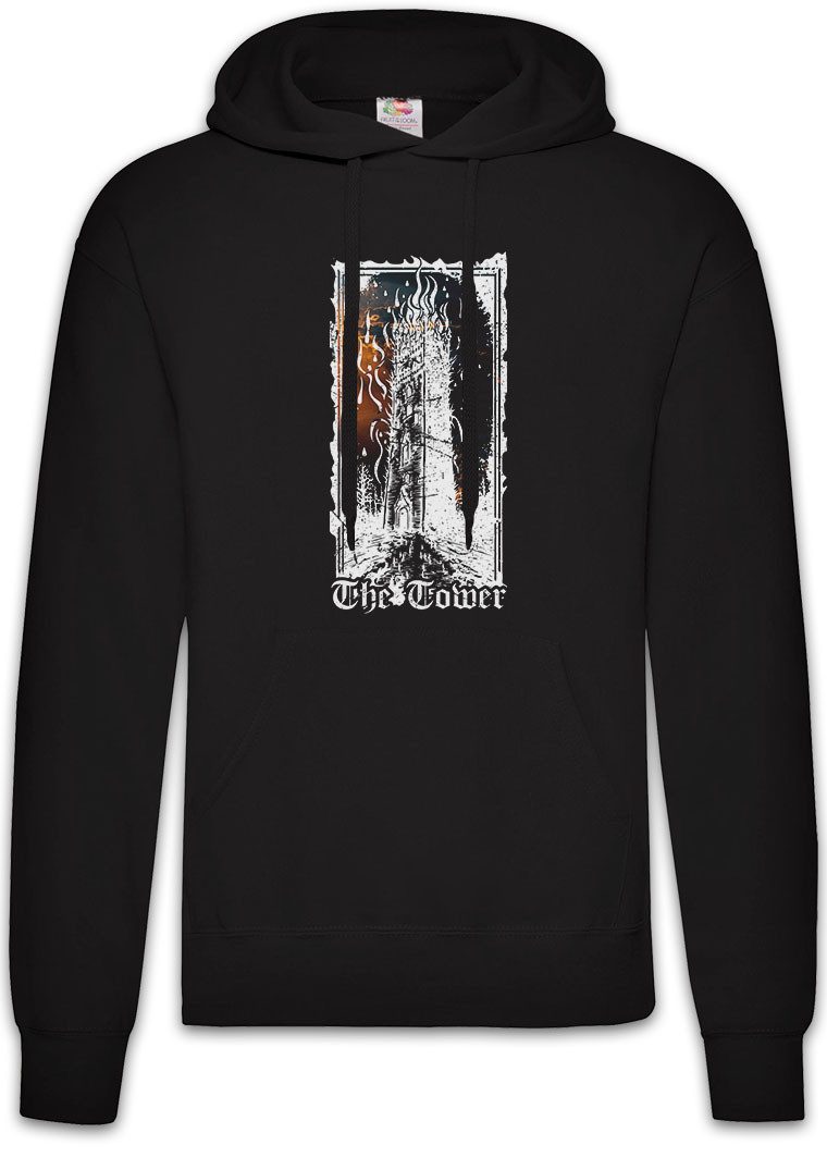 Hoodie Tarot B The Tower Herren Hoodie Set Card Karte Deck Arcana Voodoo